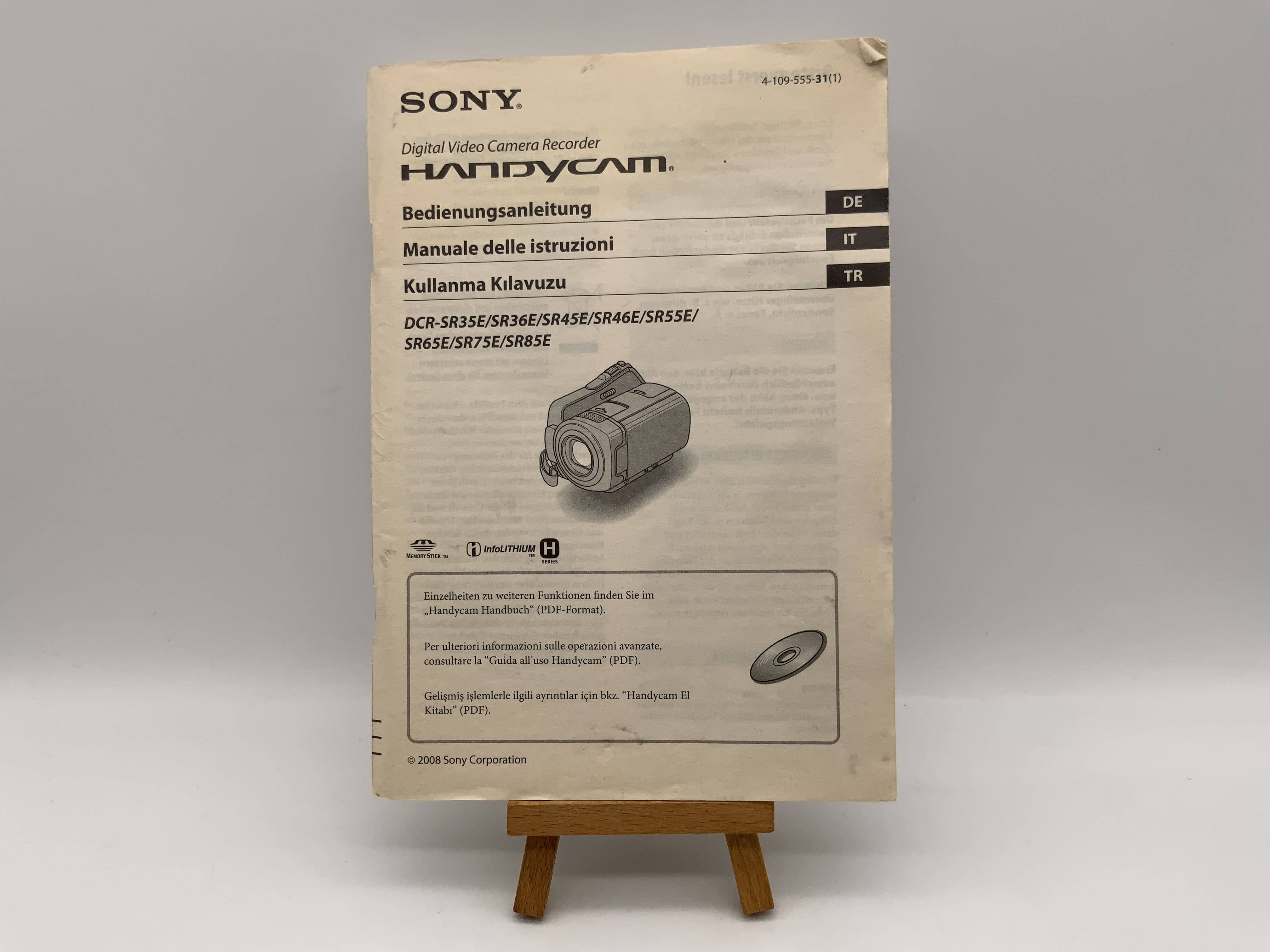 Sony Handycam DSC SR35E /SR36E / SR45E / SR46E / SR55E / SR65E / SR75E Deutsch