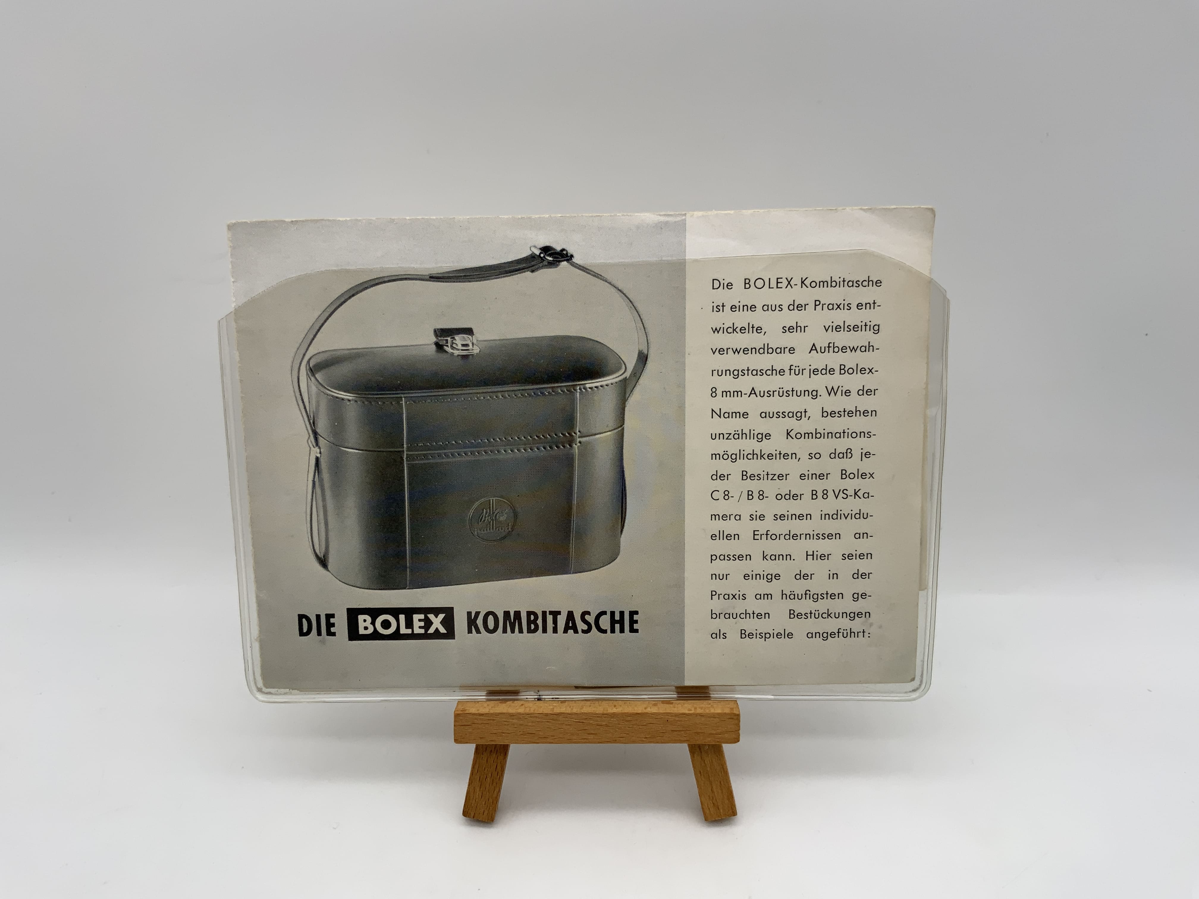 Bolex Die Kombi Tasche Gebrauchsanweisung Bedienungsanleitung Deutsch