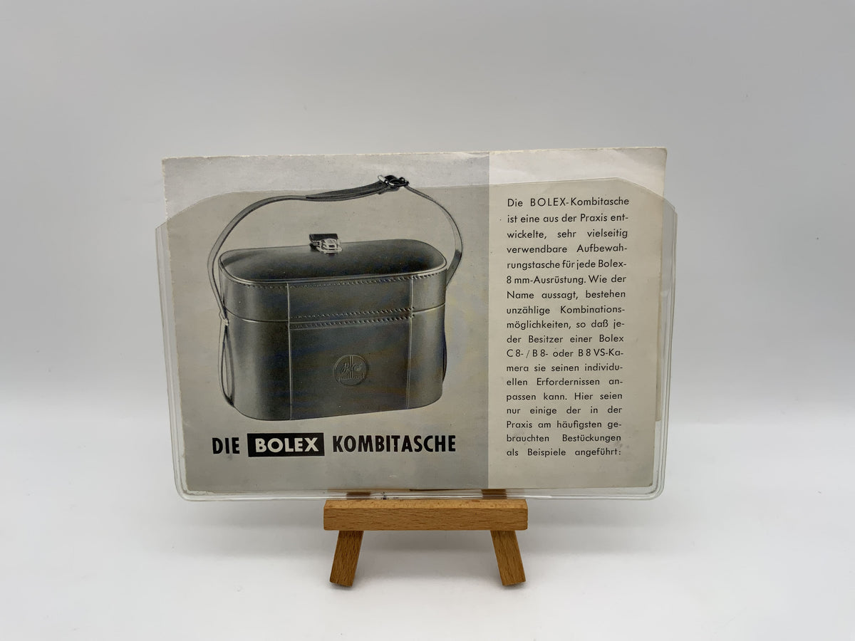 Bolex Sac combiné - Instructions d'utilisation - Manuel d'utilisation (allemand)