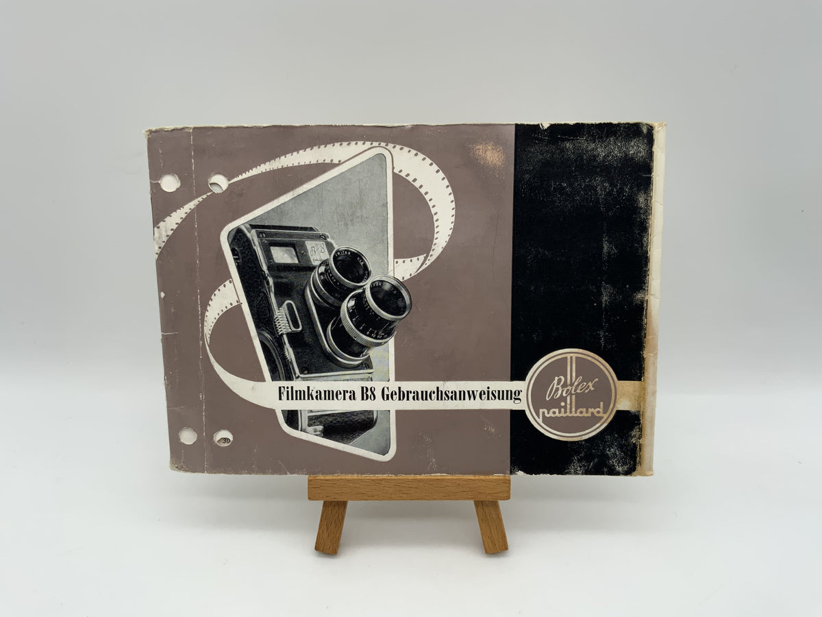 Manuel d'utilisation de la caméra Bolex B8 (allemand)