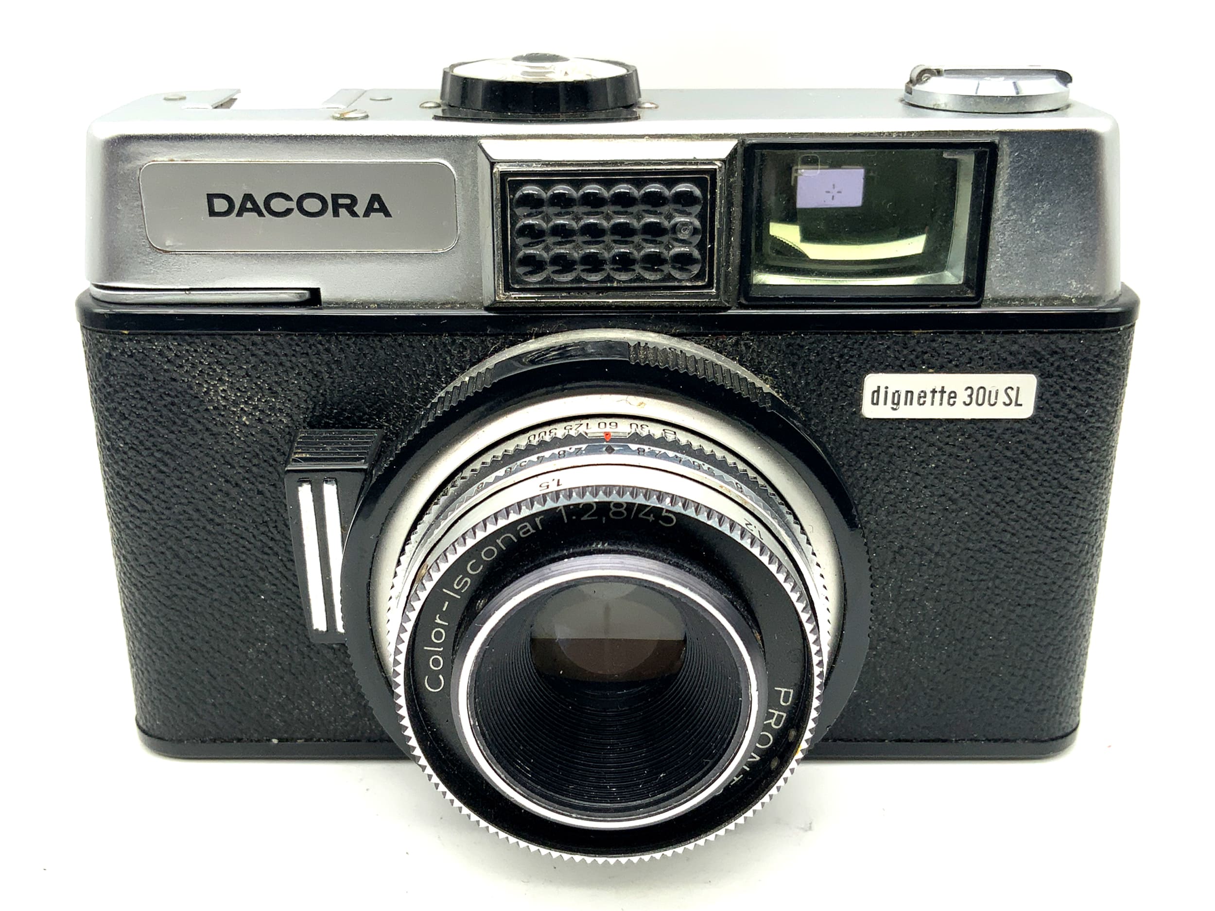 Dacora dignette 30u SL avec Color-Isconar 1:2.8/45 Prontor 300S !Beli defective!