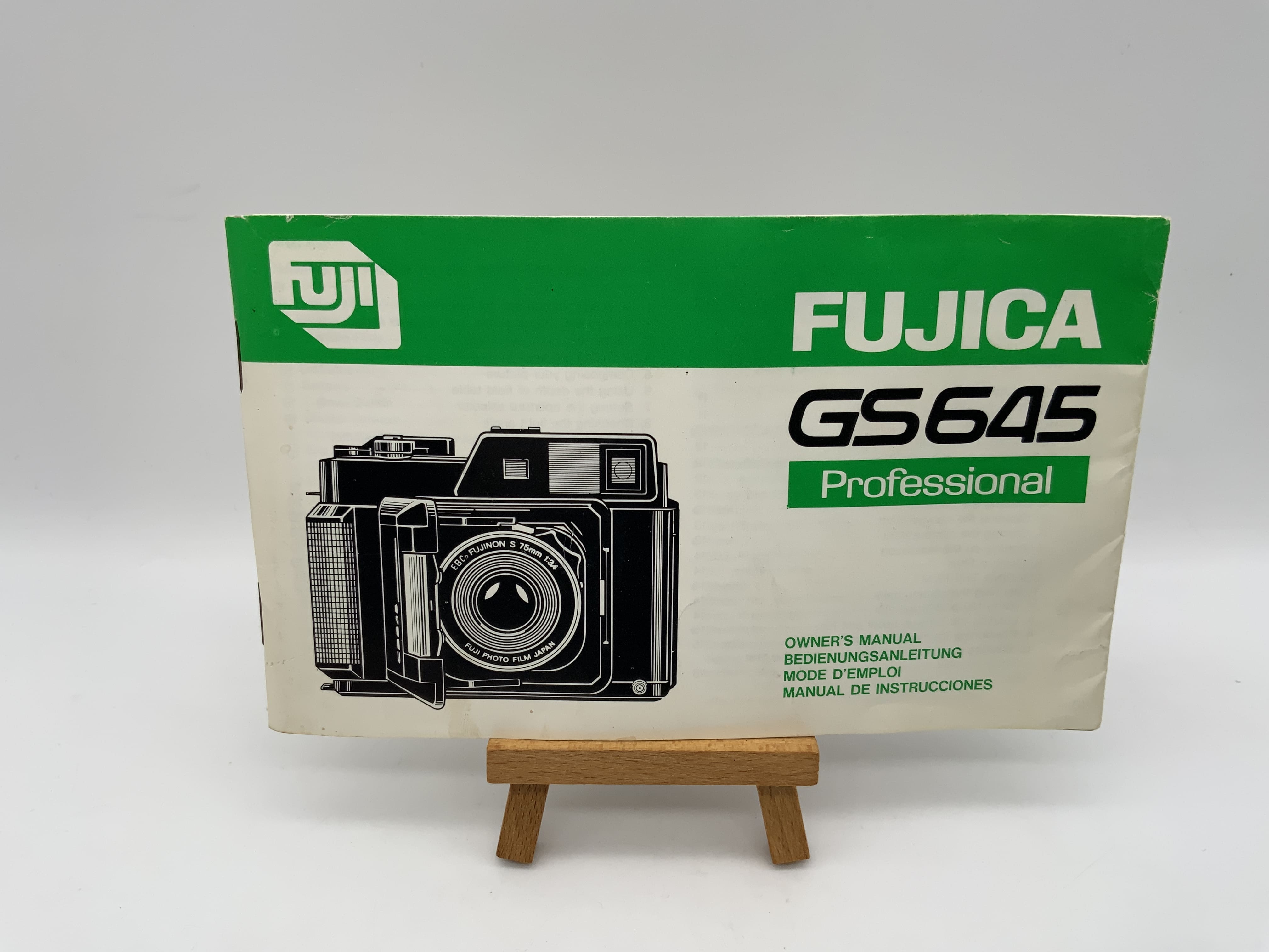 Fujica GS 645 Professional Gebrauchsanweisung Bedienungsanleitung Deutsch