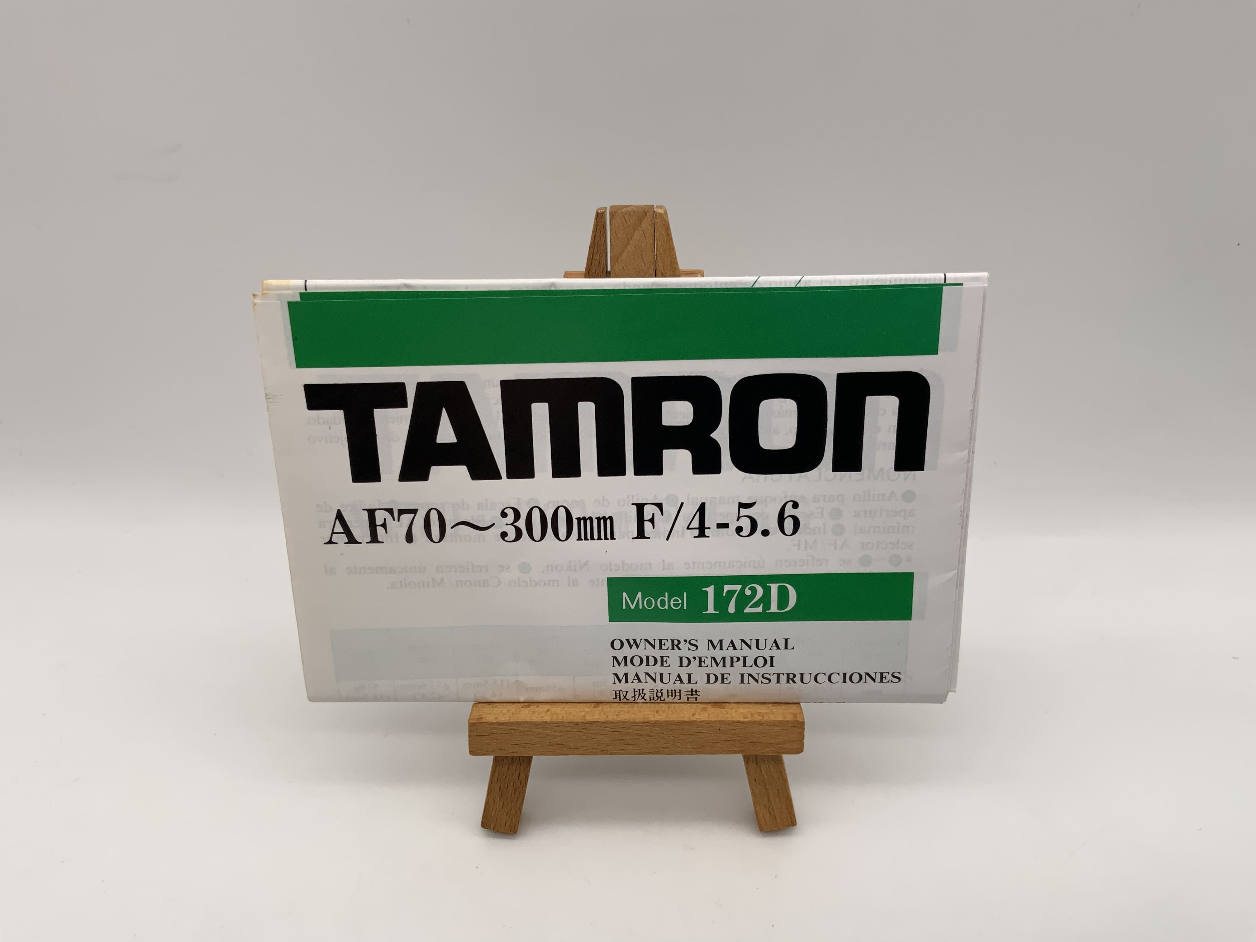 Tamron AF 70-300mm F/4-5.6 Gebrauchsanweisung Bedienungsanleitung Deutsch