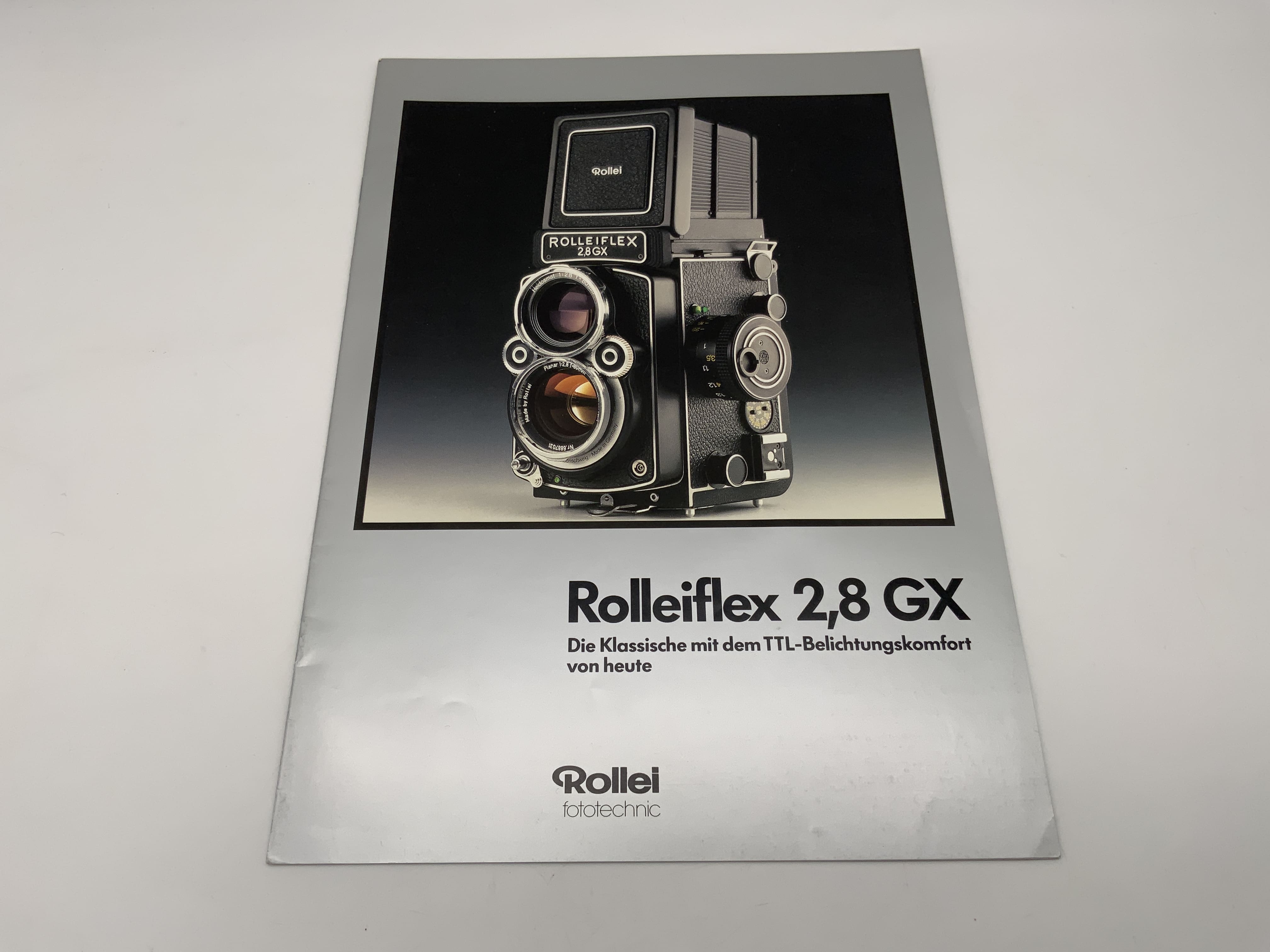 Rollei Rolleiflex 2,8 GX Broschüre Magazin Prospekt Deutsch