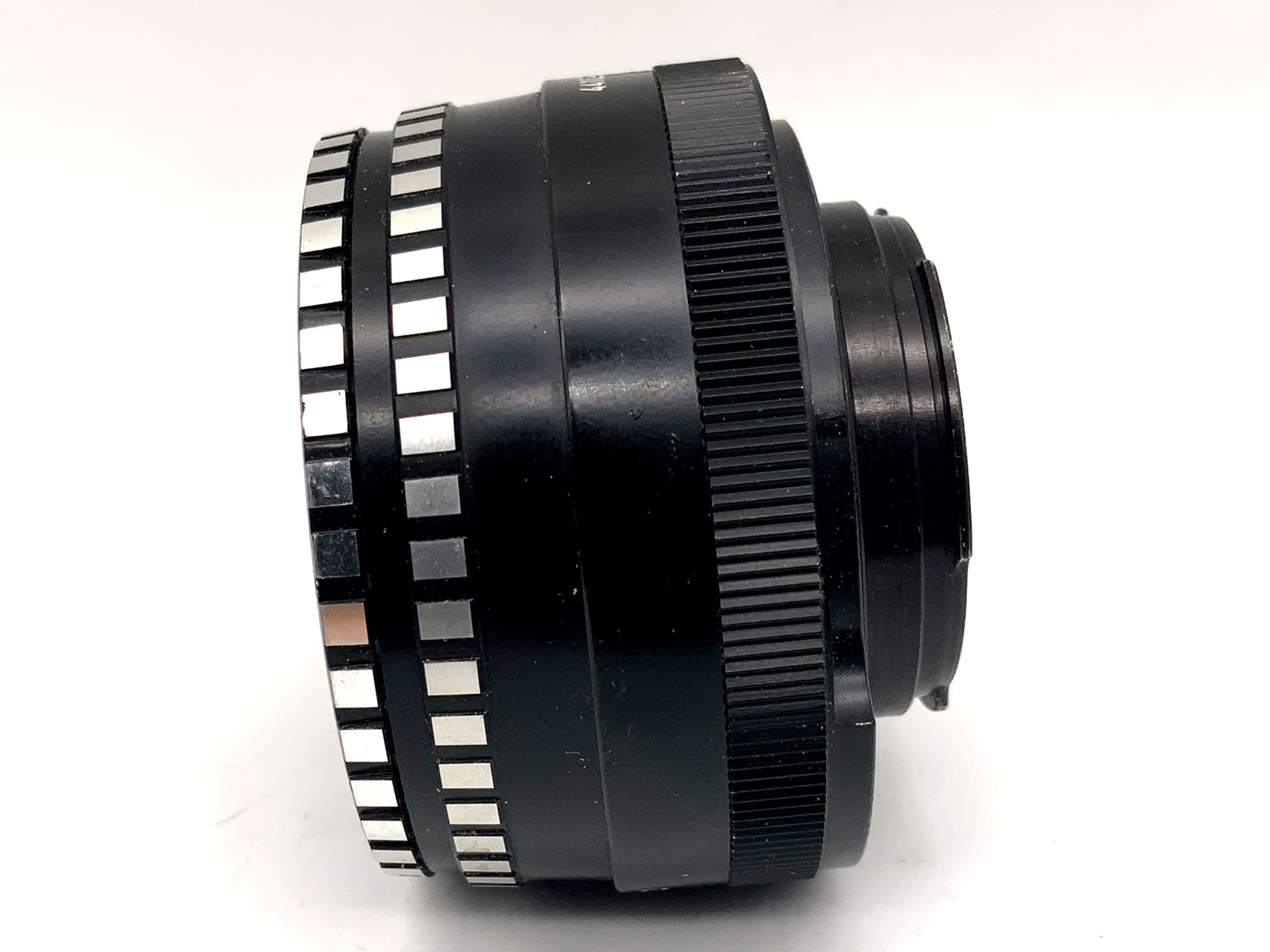 Meyer Optik Görlitz 50mm 1:2.8 Objektiv Domiplan Zebra Festbrennweite (Exa)