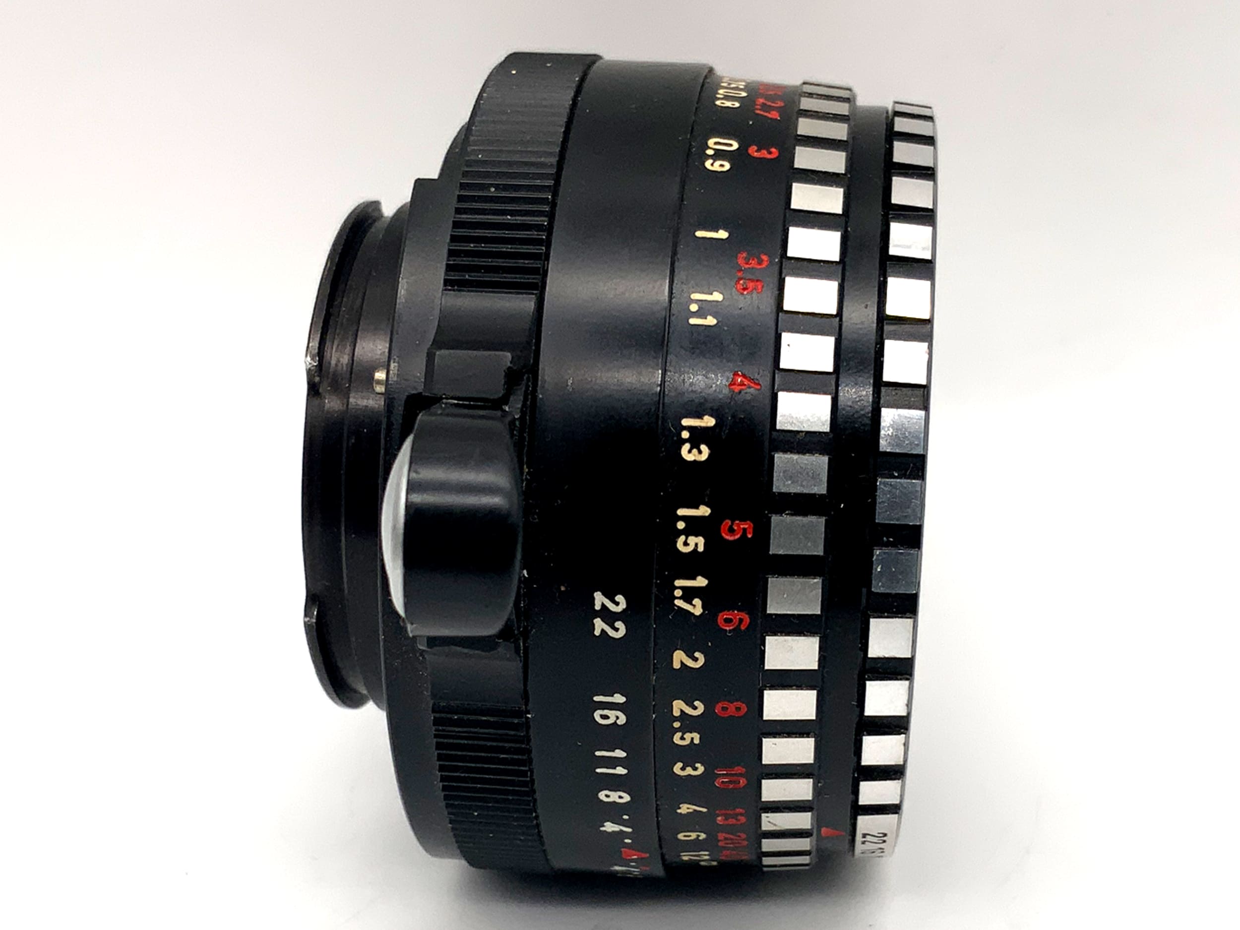 Meyer Optik Görlitz 50mm 1:2.8 Objektiv Domiplan Zebra Festbrennweite (Exa)