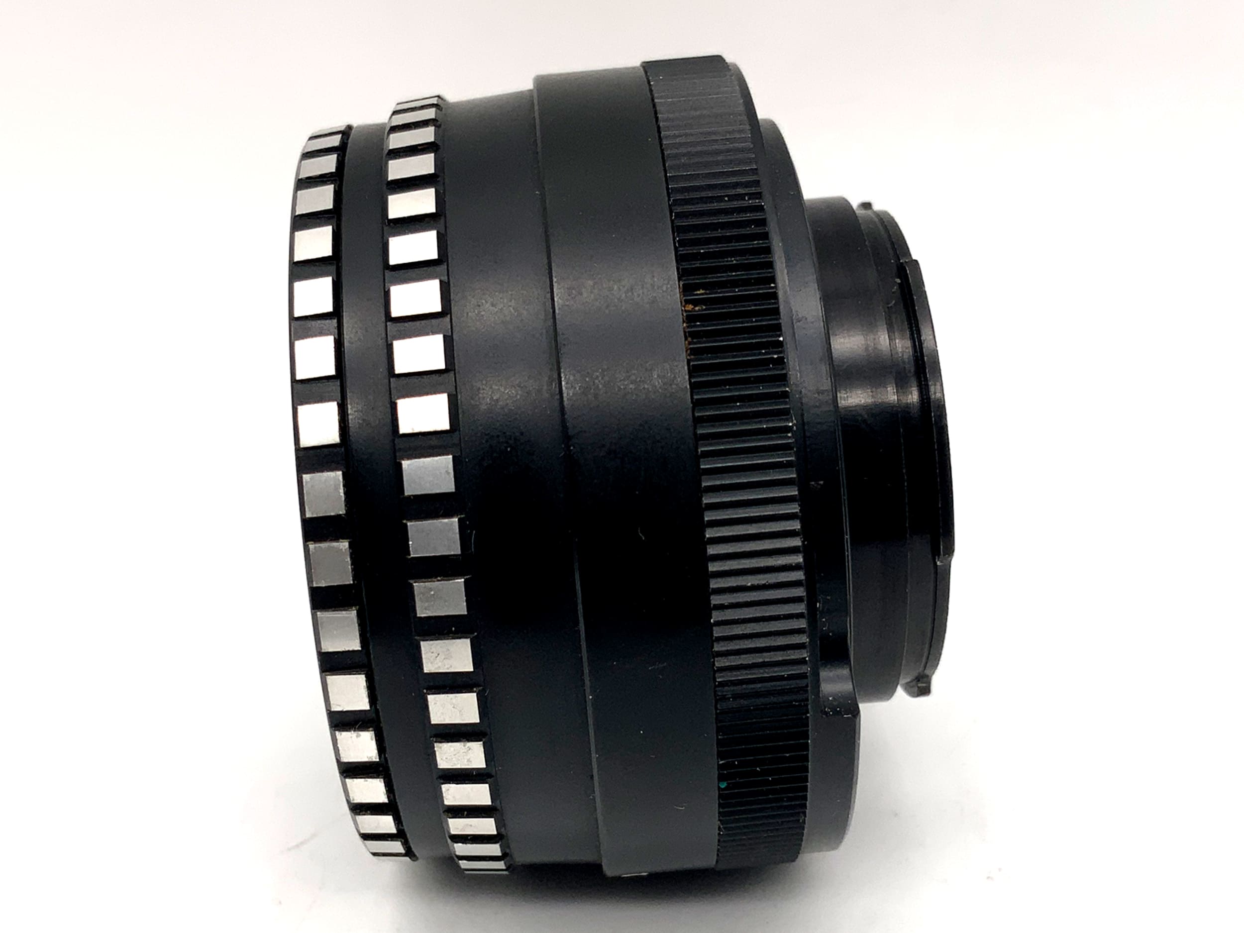 Meyer Optik Görlitz 50mm 1:2.8 Objektiv Q1 Domiplan Zebra Festbrennweite (Exa)