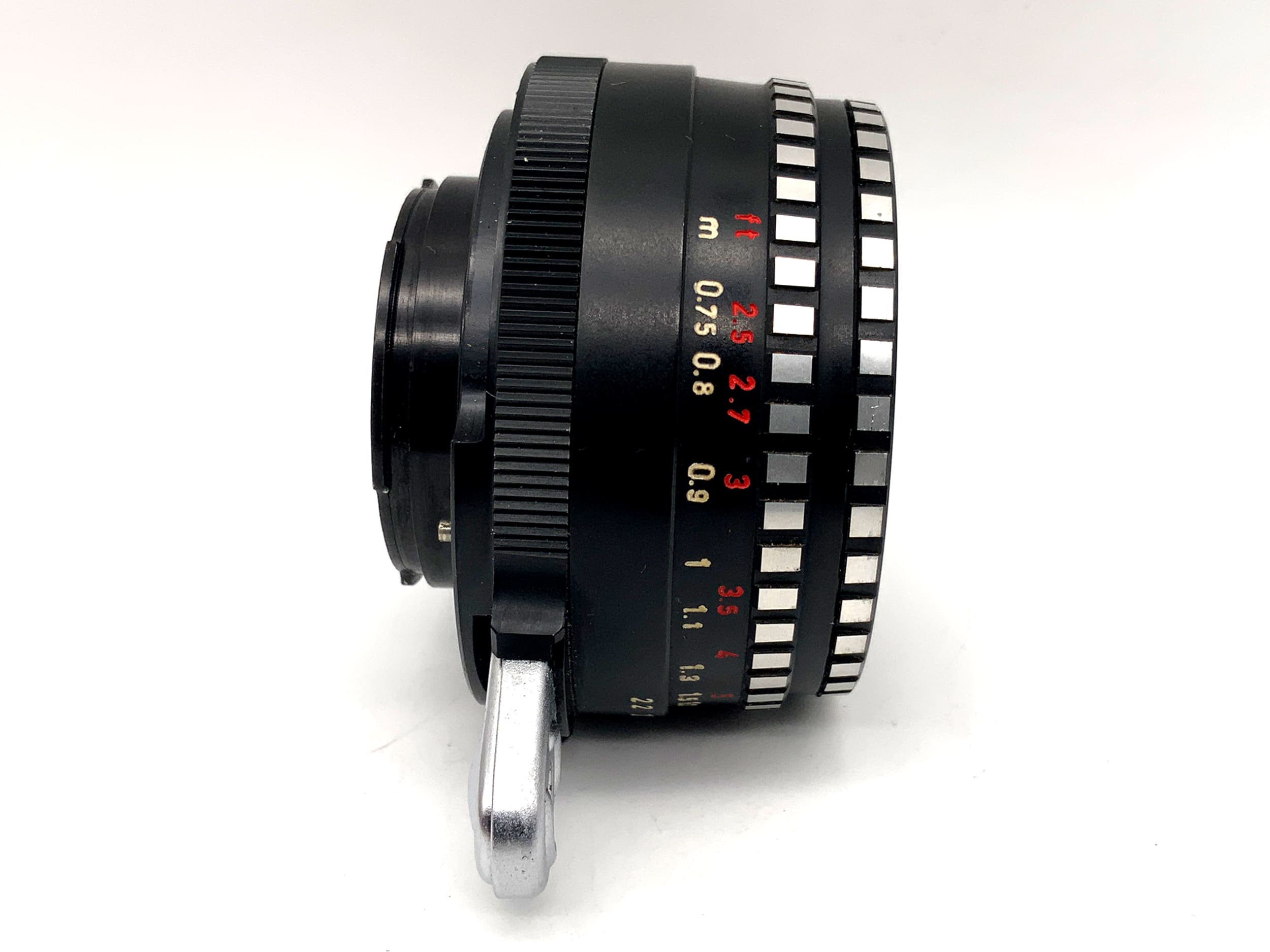 Meyer Optik Görlitz 50mm 1:2.8 Objektiv Q1 Domiplan Zebra Festbrennweite (Exa)