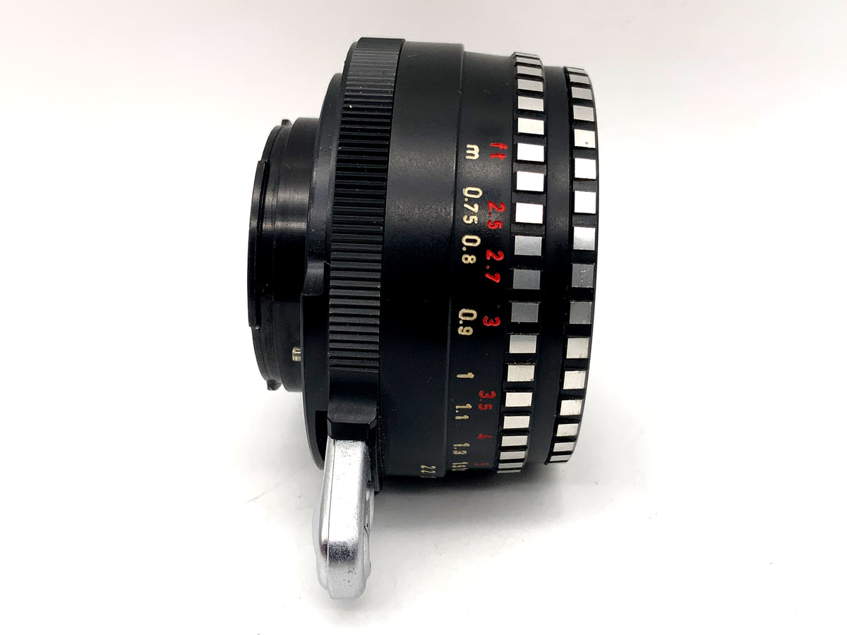 Meyer Optik Görlitz 50mm 1:2.8 Objektiv Q1 Domiplan Zebra Festbrennweite (Exa)