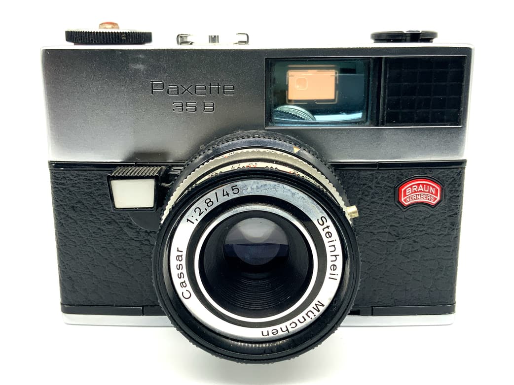 Braun Nürnberg Paxette 35 B Sucherkamera mit Cassar 45mm 1:2.8 Analogkamera