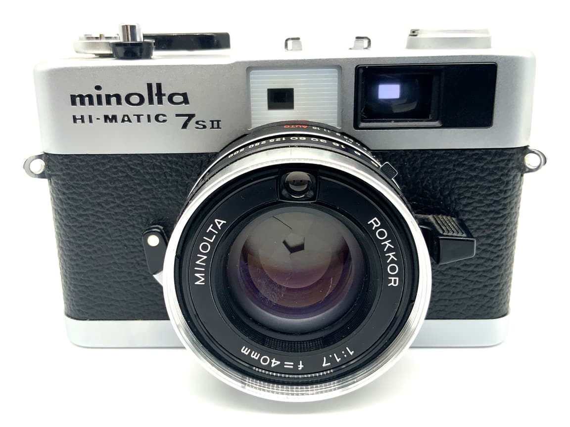 Minolta Hi-Matic 7S II Messsucherkamera mit Rokkor 1:1.7/40 Analogkamera