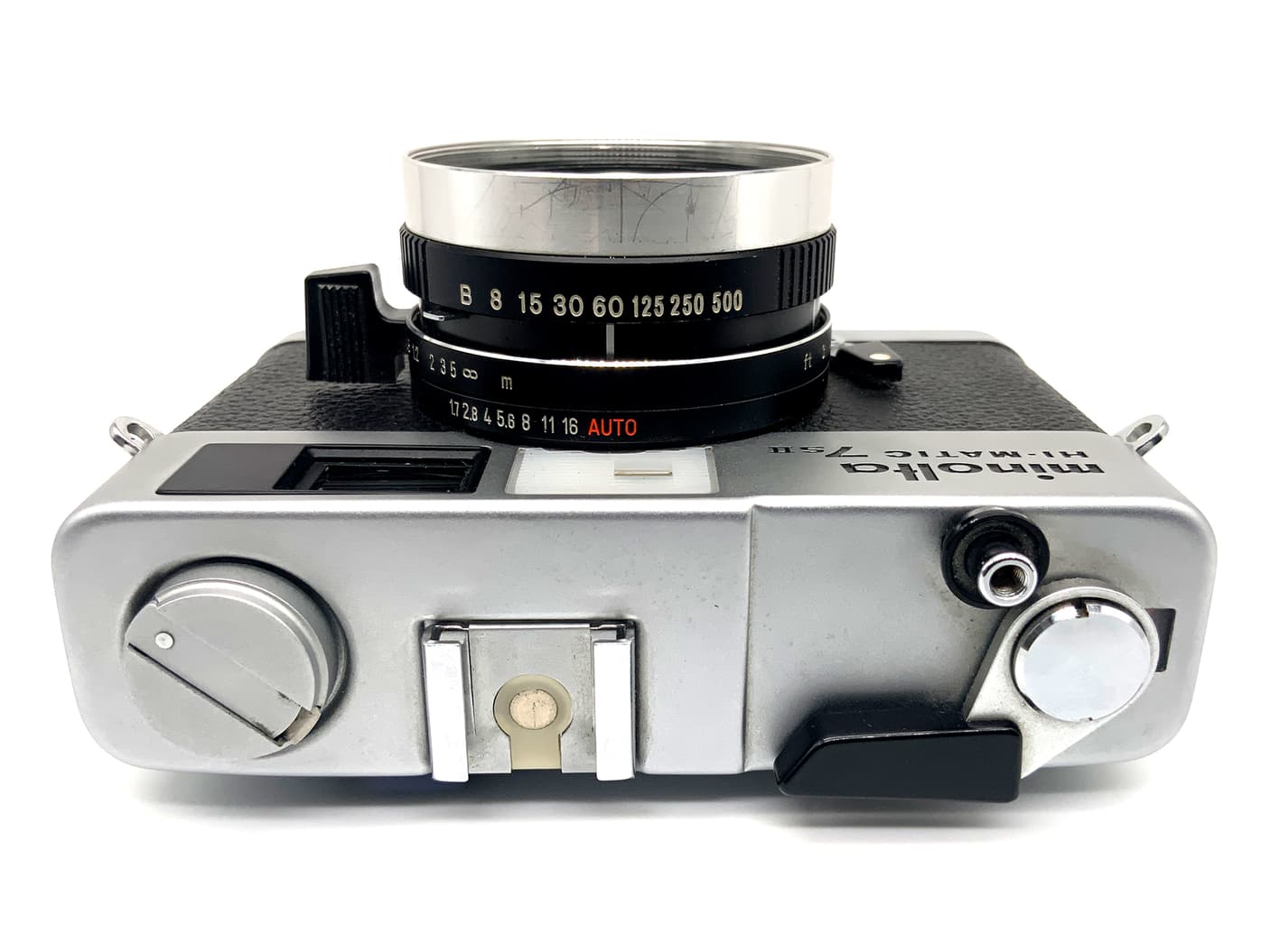 Minolta Hi-Matic 7S II Messsucherkamera mit Rokkor 1:1.7/40 Analogkamera