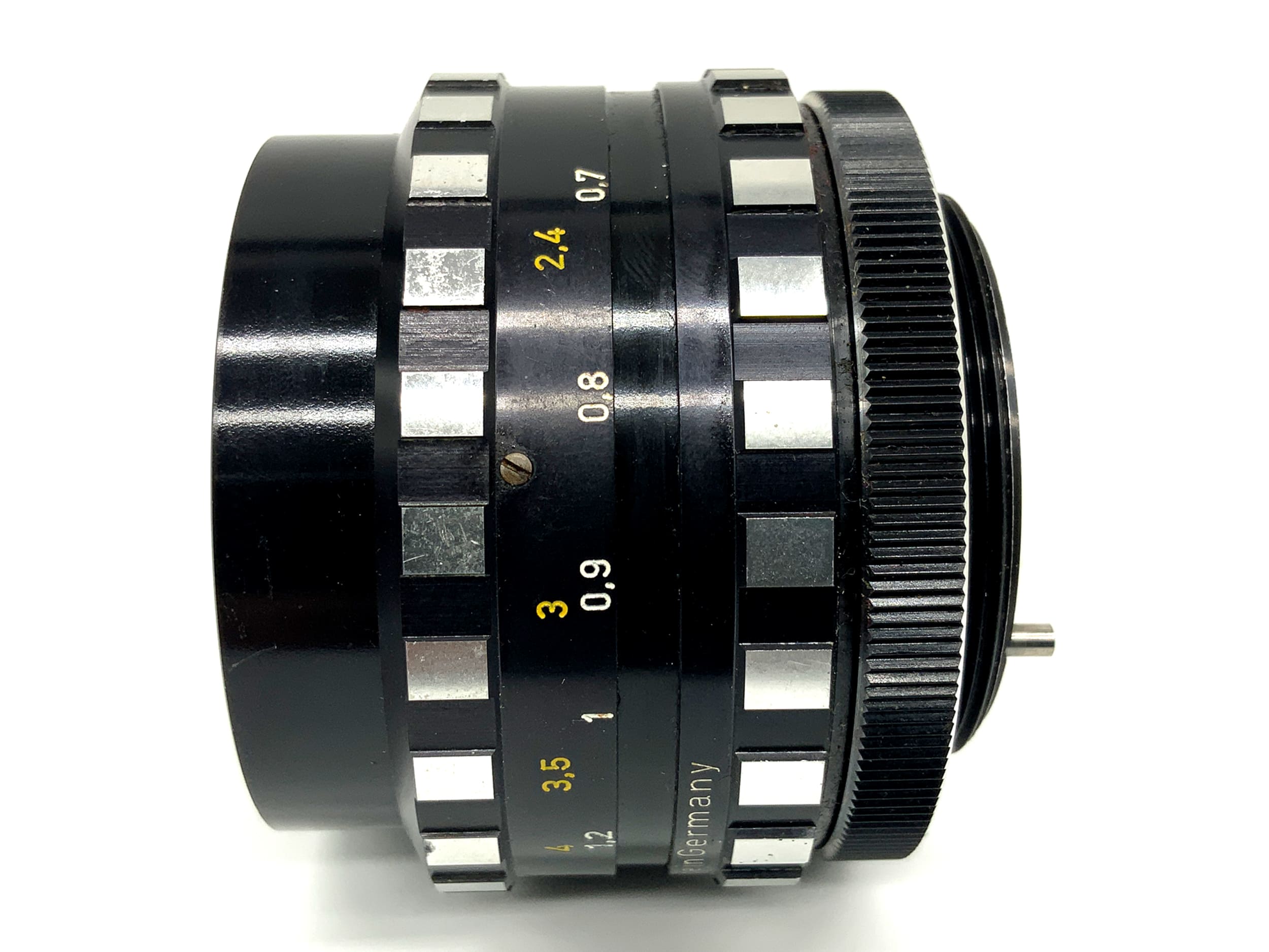 A. Schacht Ulm Edixa-S-Travelon-A 50mm 1:1.8 Festbrennweite (M42) Text lesen!