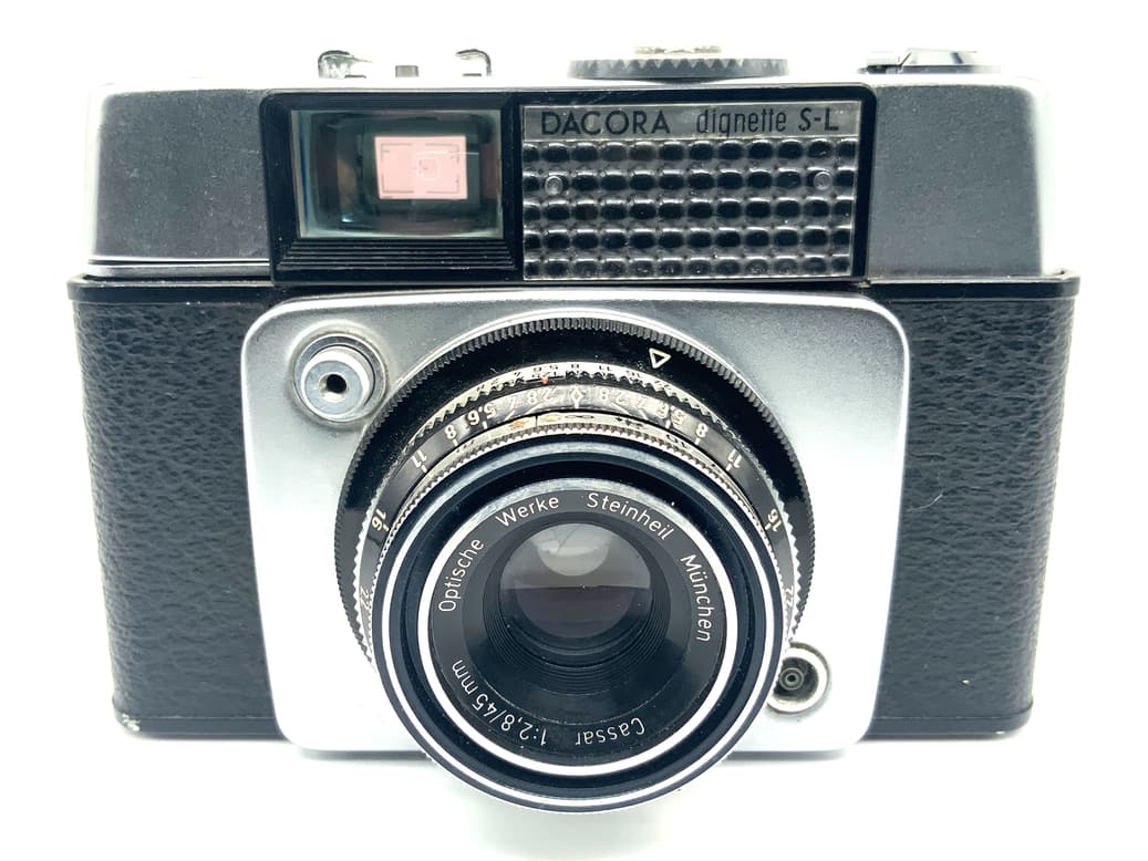 Dacora Dignette S-L Sucherkamera mit Cassar 45mm 1:2.8 Analogkamera