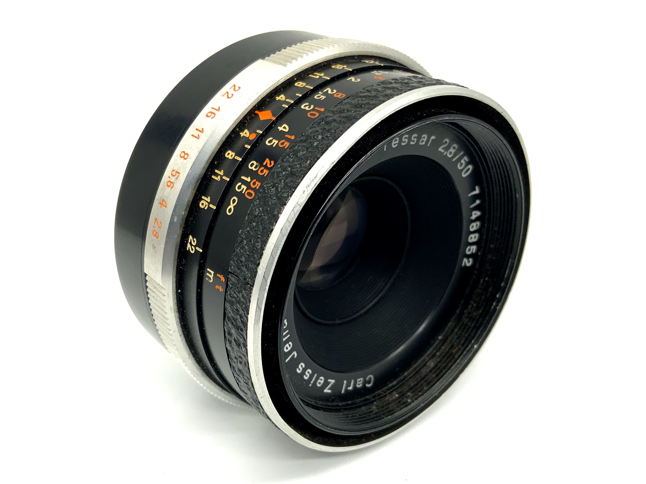 Carl Zeiss Jena Q1 Tessar 50mm 1:2.8 Objektiv Festbrennweite (M42) Nebel!