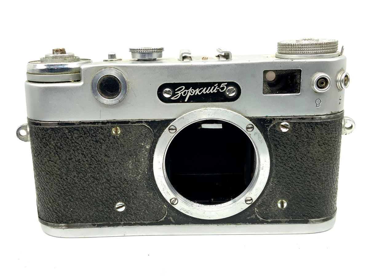 KMZ Zorki 5 viewfinder camera with M39 mount, compact camera, analog camera