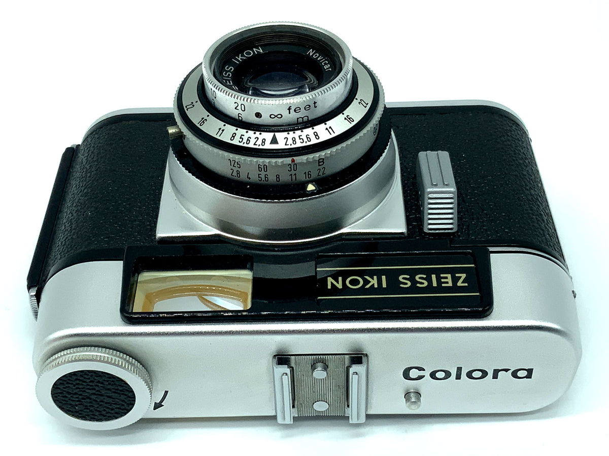 Zeiss Ikon Colora rangefinder camera with Novicar 50mm 1:2.8 lens in original packaging, analog camera