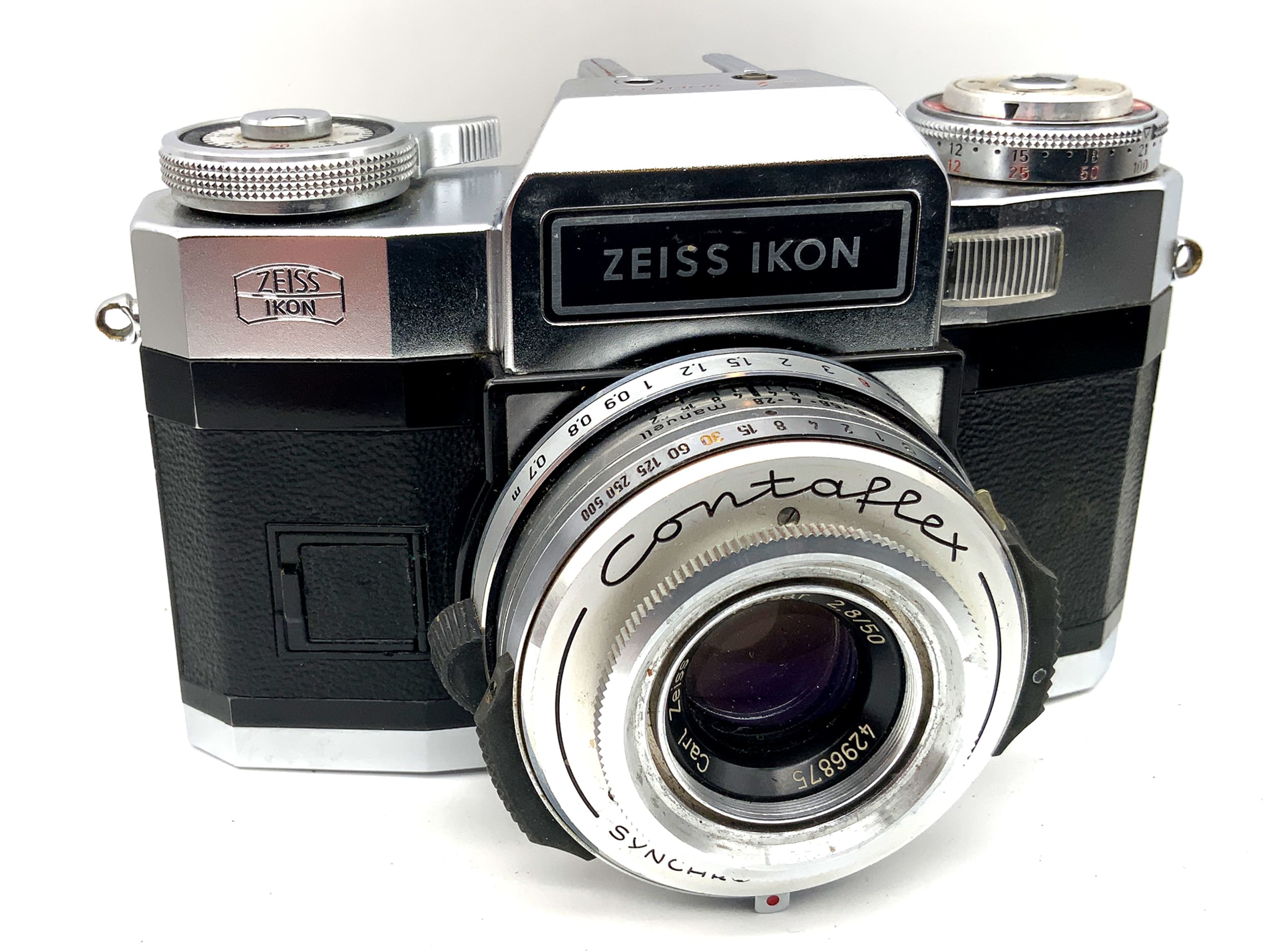 Zeiss Ikon Contaflex SLR Tessar 2.8/50 Synchro-Compur-X 35mm Body !Beli defekt!
