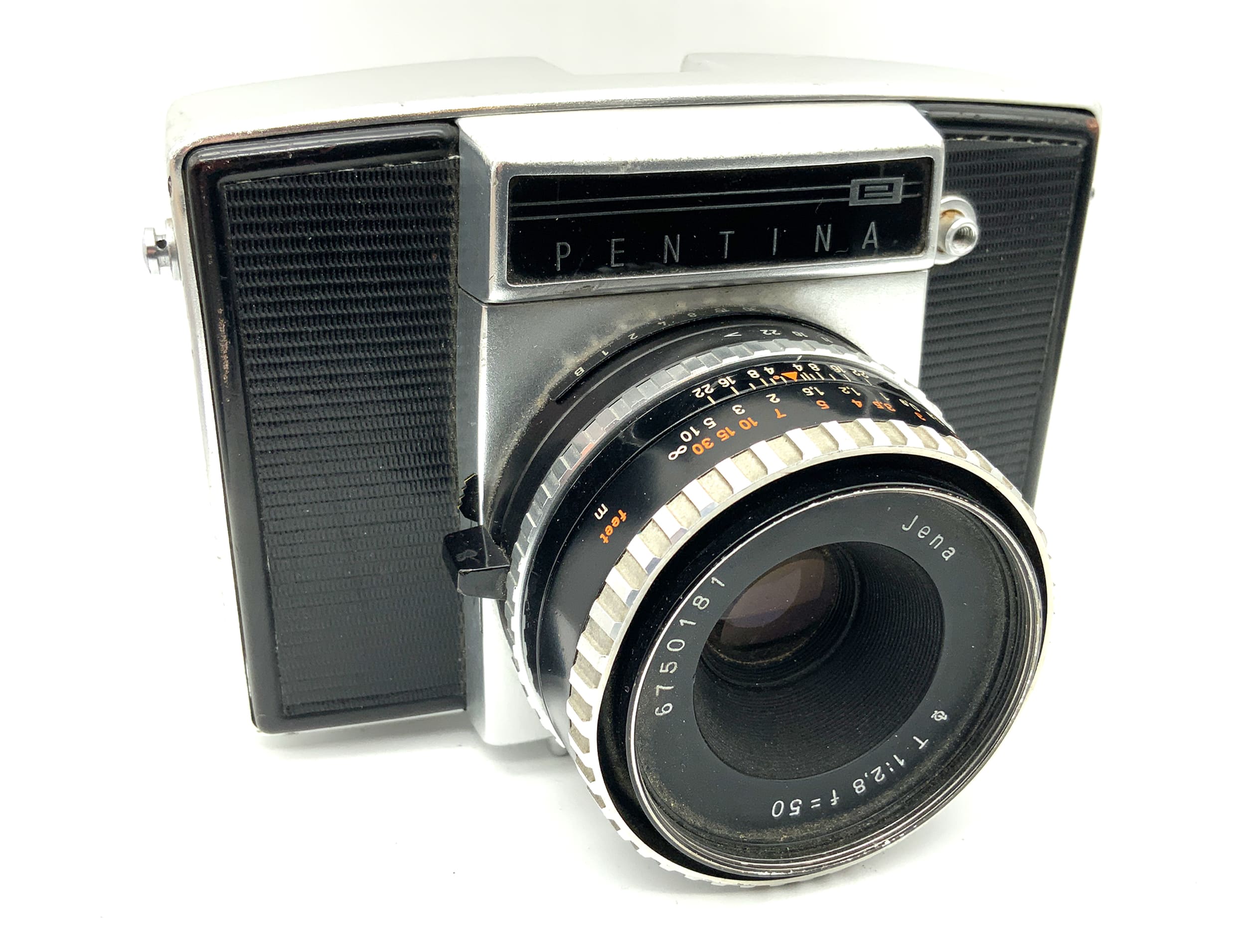 Pentina E SLR mit Tessar 1:2.8/50 35mm Spiegelreflexkamera analog Body Gehäuse