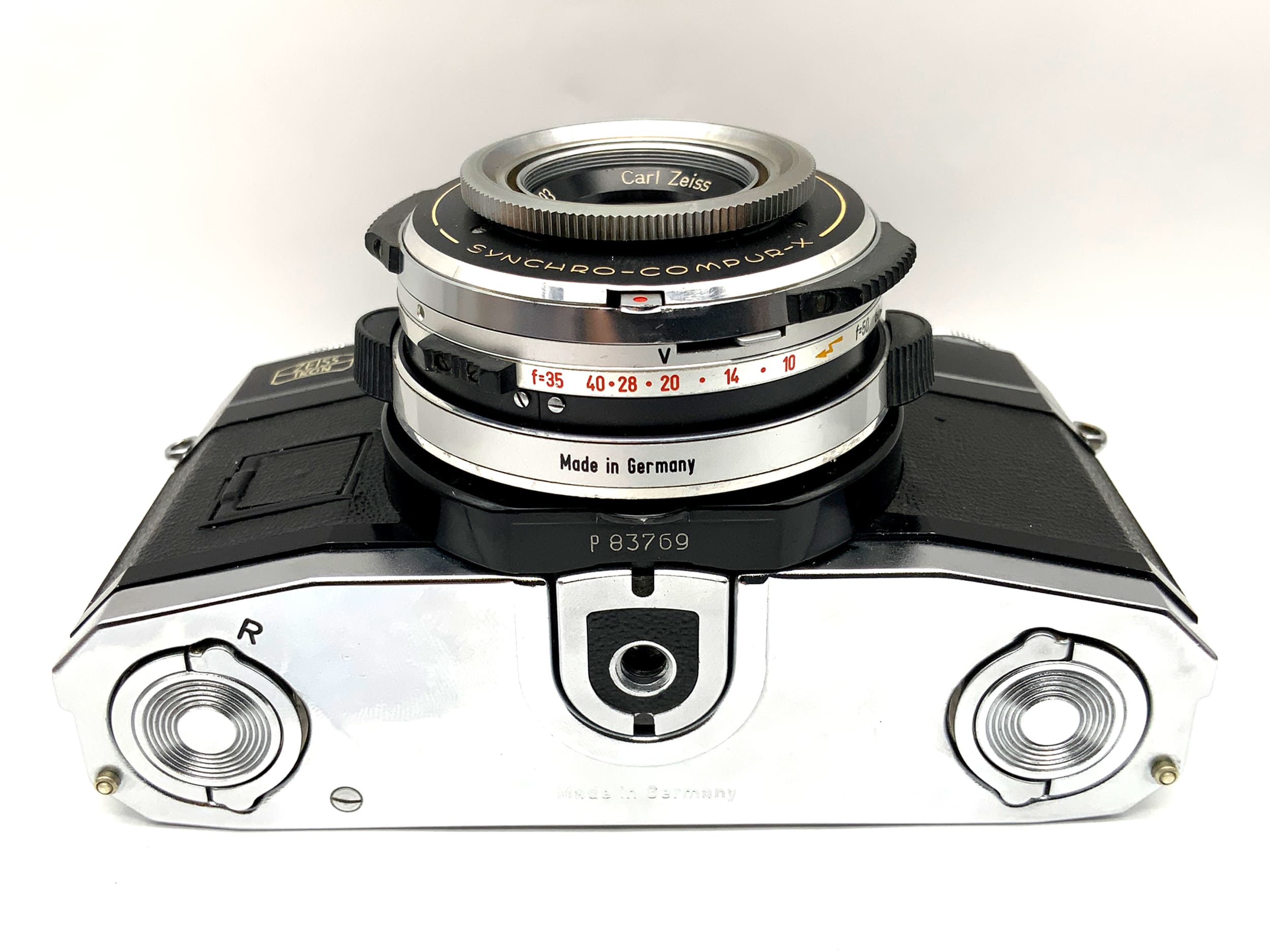 Zeiss Ikon Contaflex Super B SLR Synchro-Compur X 35mm SLR avec Tessar 2.8 50mm
