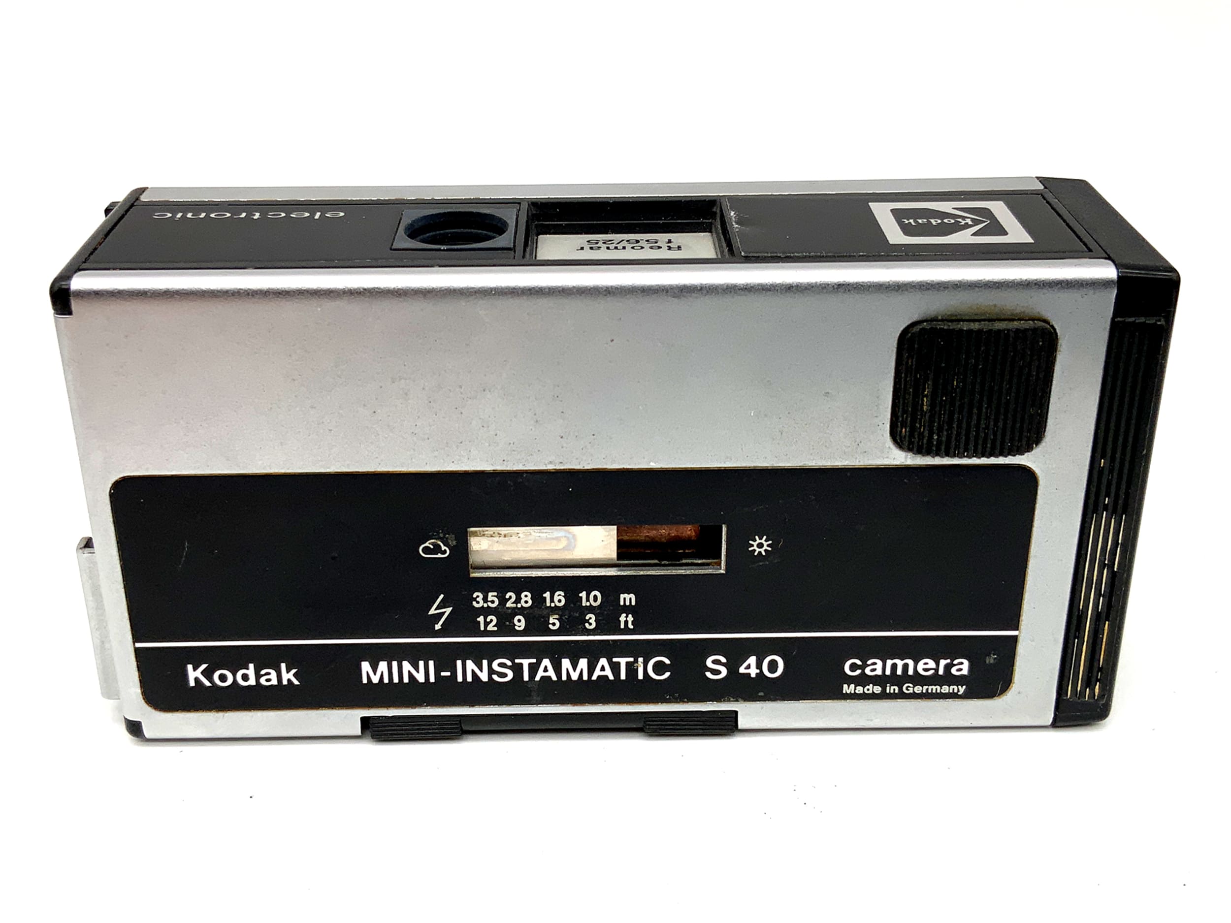 Kodak Mini-Instamatic S40 Sucherkamera mit Reomar 5.6/25 Miniatuarkamera