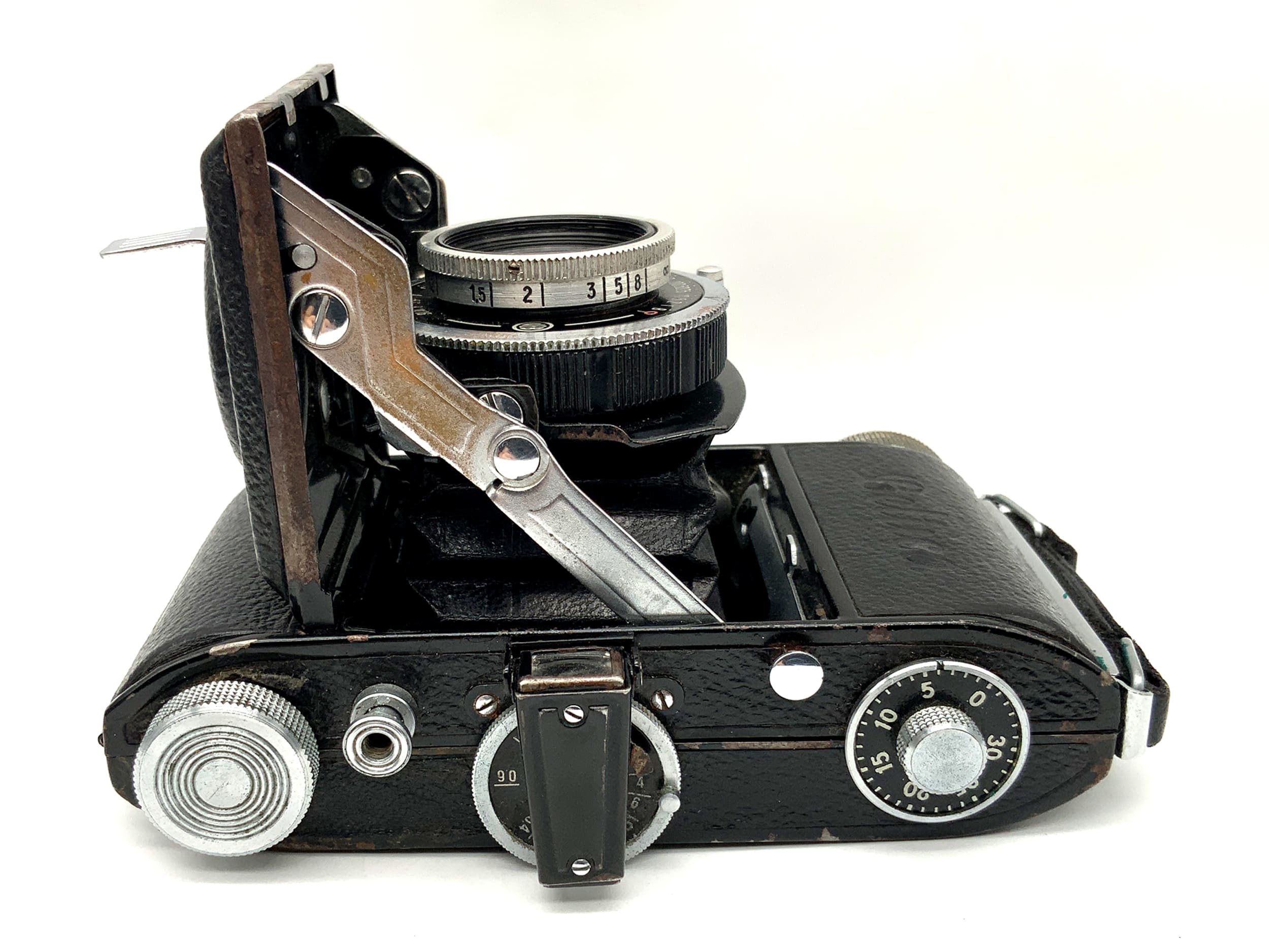 Balda Beltica folding camera with E.Ludwig Meritar red V 50mm 1:2.9 Cludor