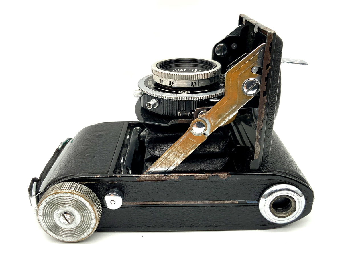 Balda Beltica Klappkamera mit E.Ludwig Meritar red V 50mm 1:2.9 Cludor