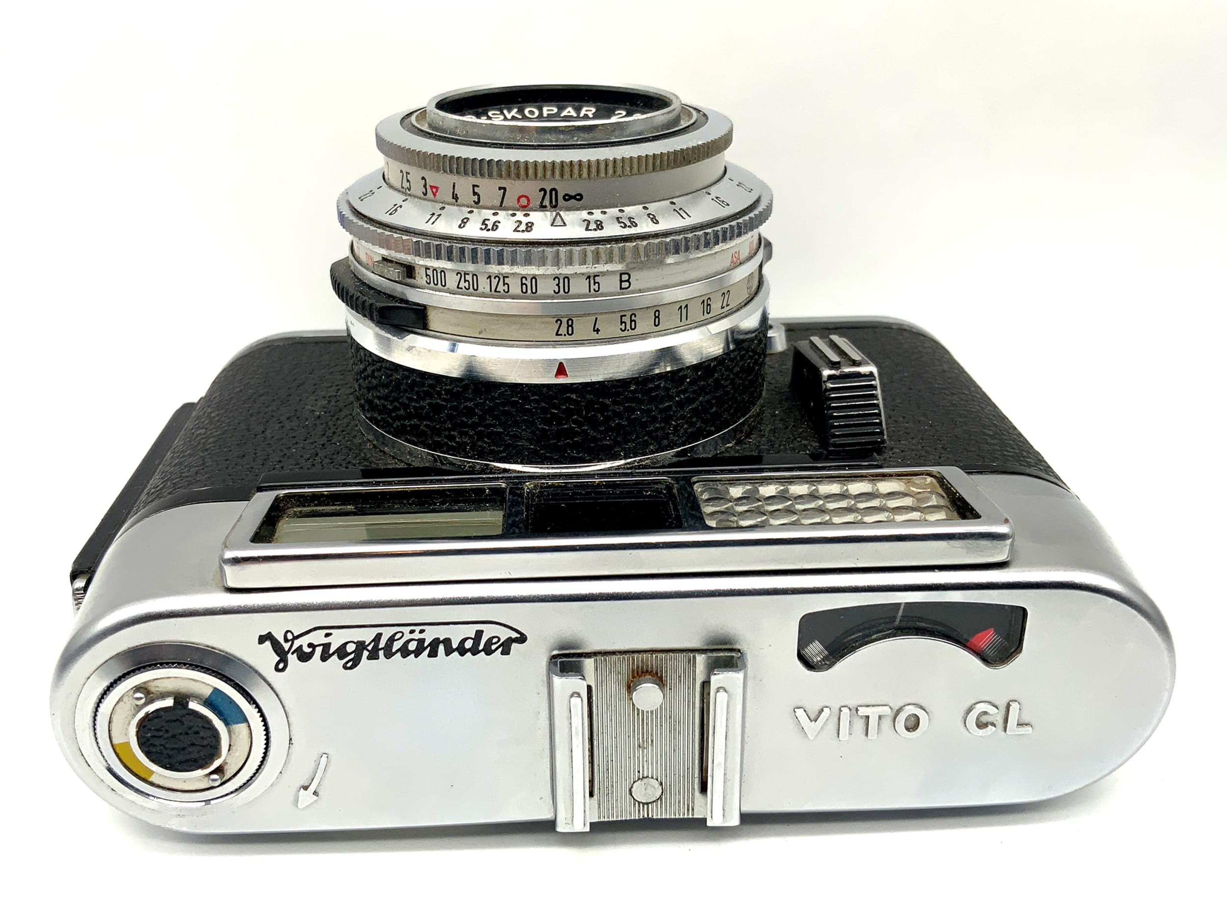 Voigtländer Vito CL Sucherkamera mit Color-Skopar 50mm 1:2,8 Analogkamera