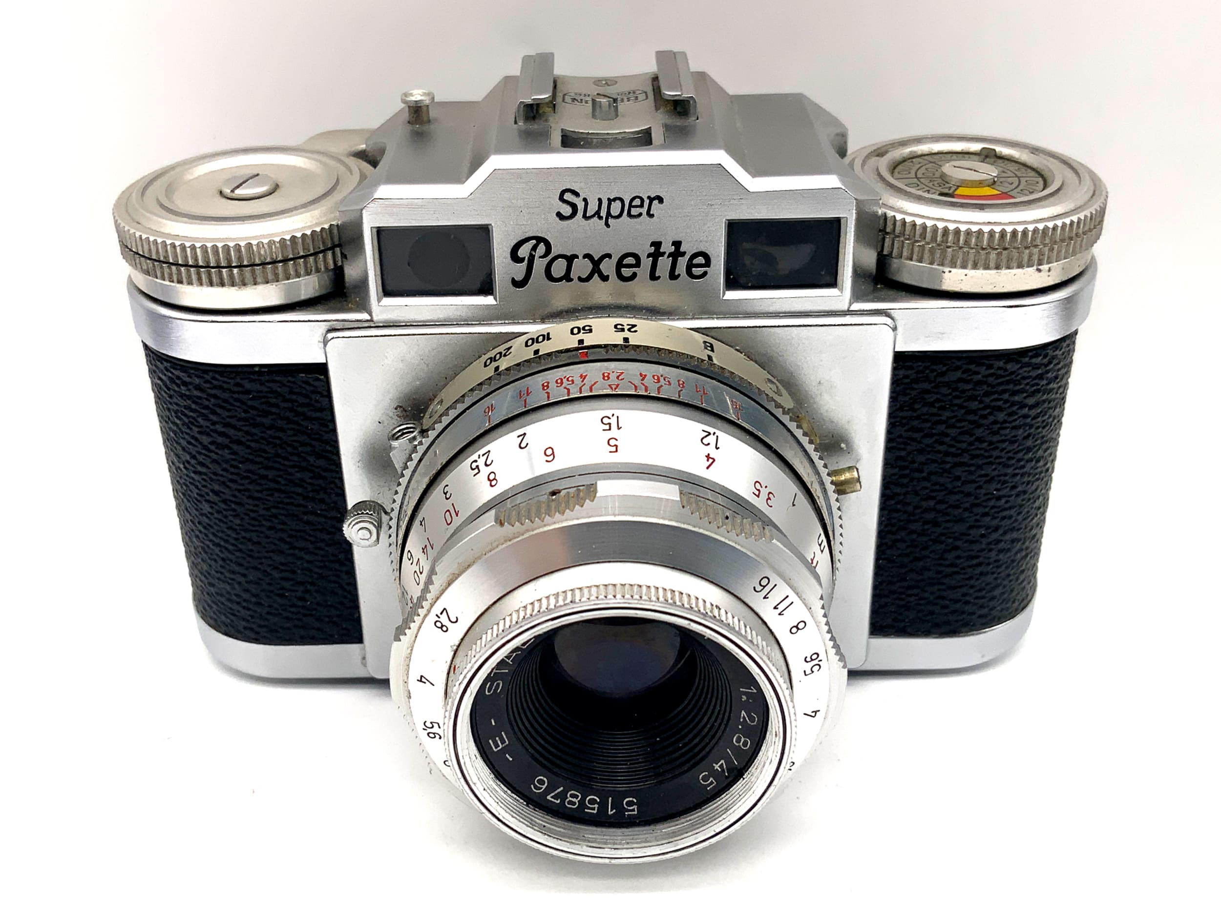 Braun Nürnberg Super Paxette mit Staeble-Kata 45mm 1:2,8 Messsucherkamera