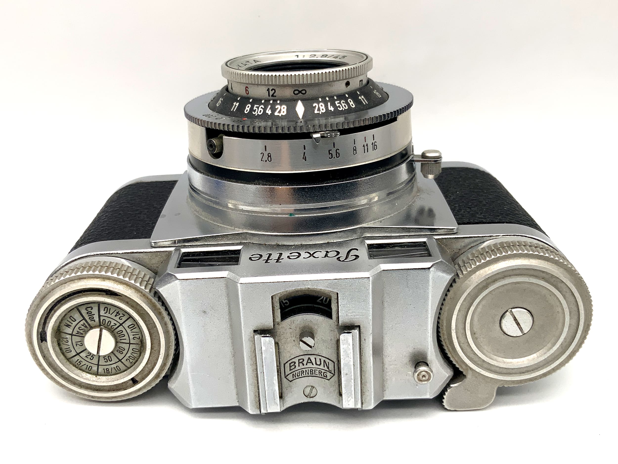 Braun Nürnberg Paxette Sucherkamera mit Staeble-Kata 45mm 1:2,8 Prontor SVS