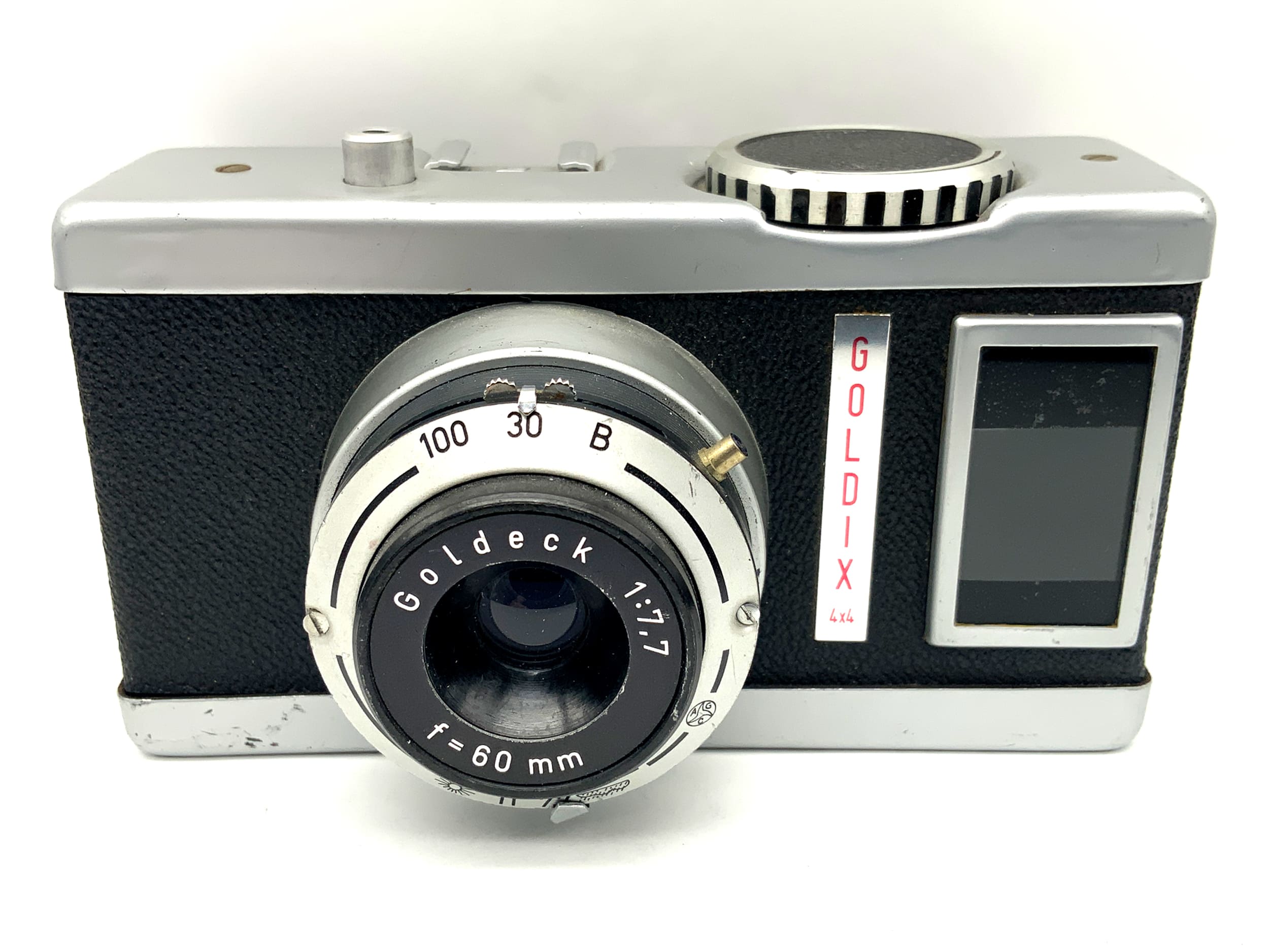 Goldammer Goldix 4x4 Sucherkamera mit Goldeck 60mm 1:7,7 Analogkamera