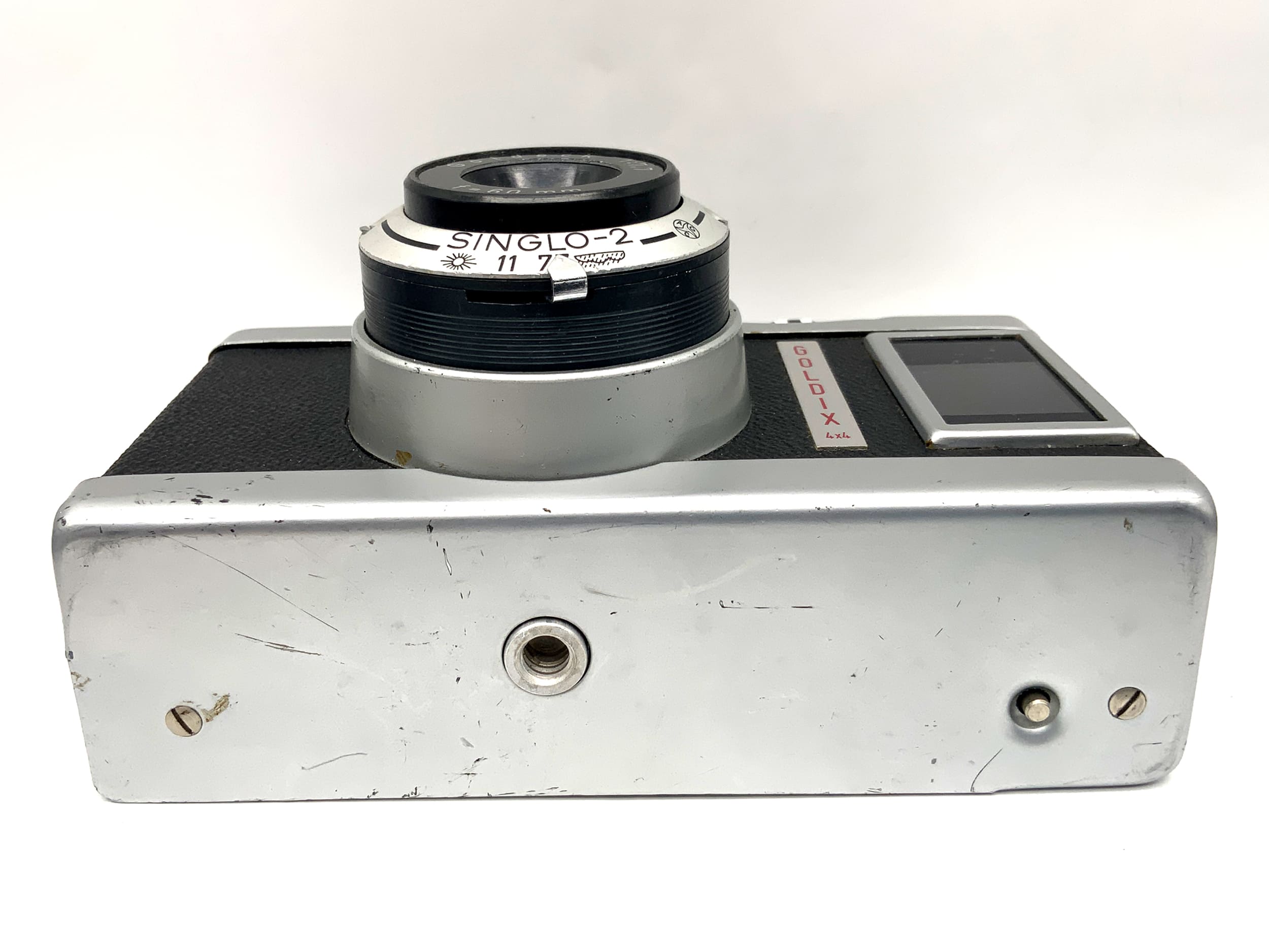 Goldammer Goldix 4x4 Sucherkamera mit Goldeck 60mm 1:7,7 Analogkamera