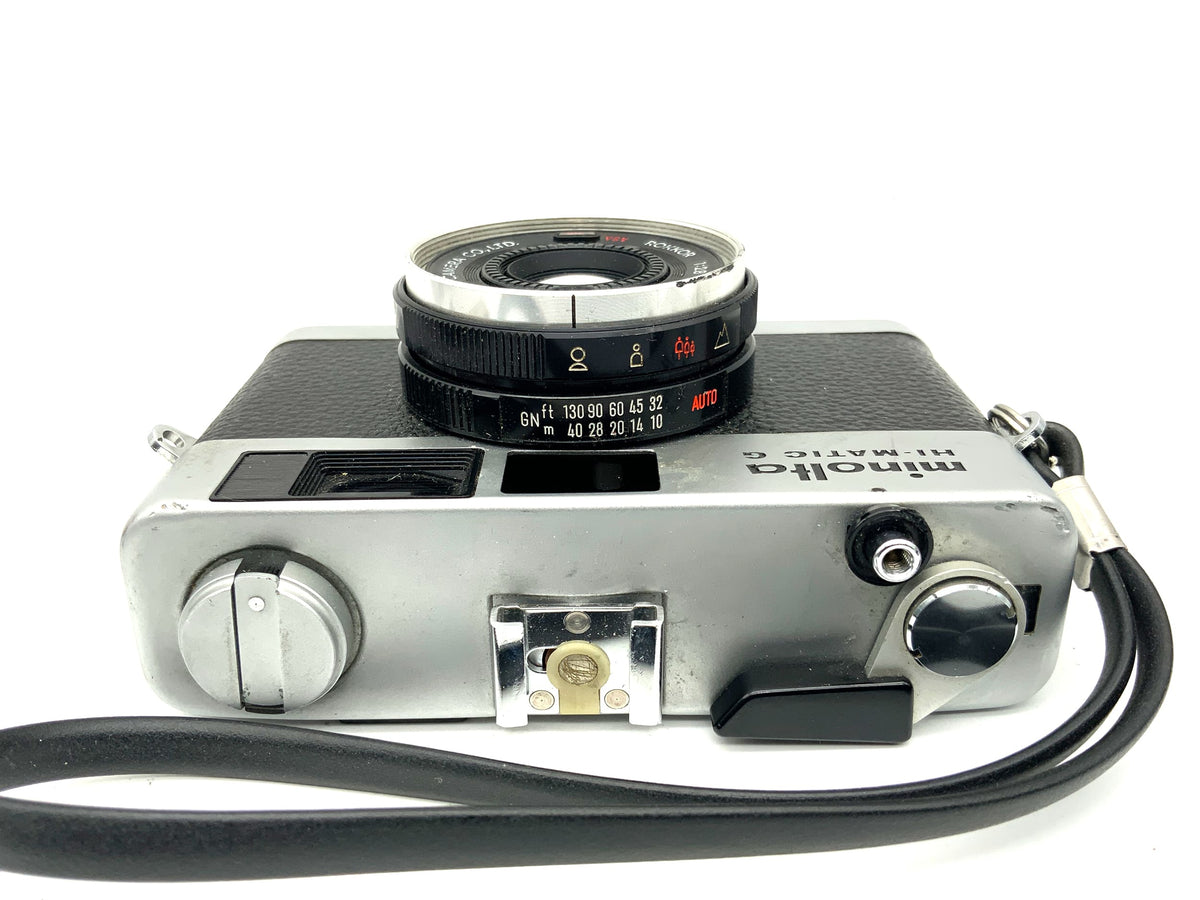 Minolta Hi-Matic G Messsucherkamera mit Rokkor 38mm 1:2.8 Analogkamera