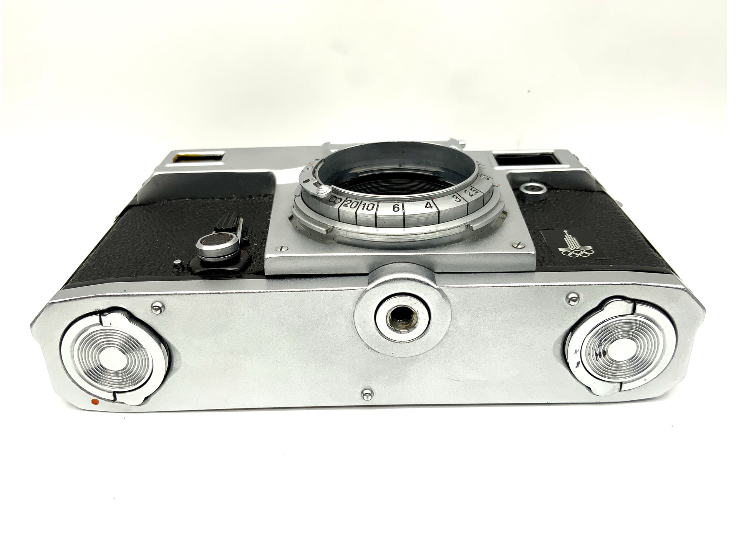 Appareil photo télémétrique Kiev 4 avec appareil photo compact analogique Contax RF Olympia