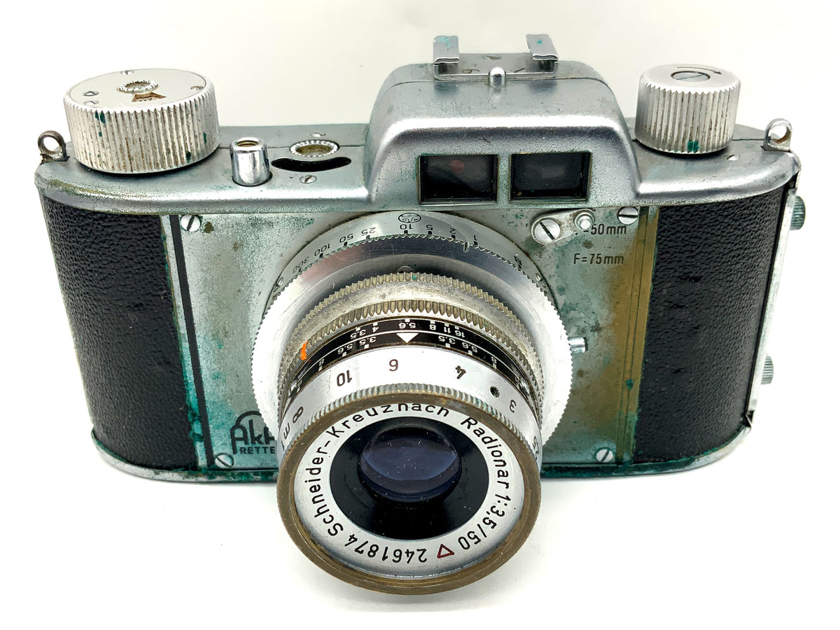 AKA Rette Sucherkamera mit Schneider Kreuznach Radionar 50mm 1:3,5 Analogkamera