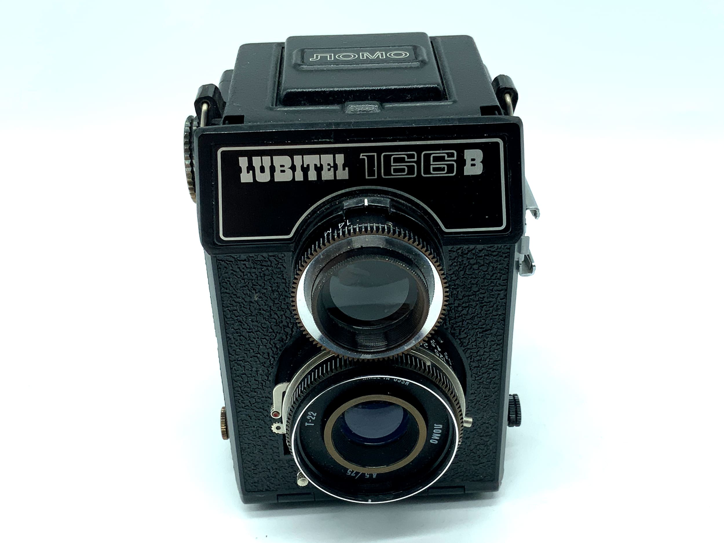Lomo Lubitel 166B TLR avec objectif T-22 75 mm f/4,5 6x6, appareil photo reflex bi-objectif argentique soviétique