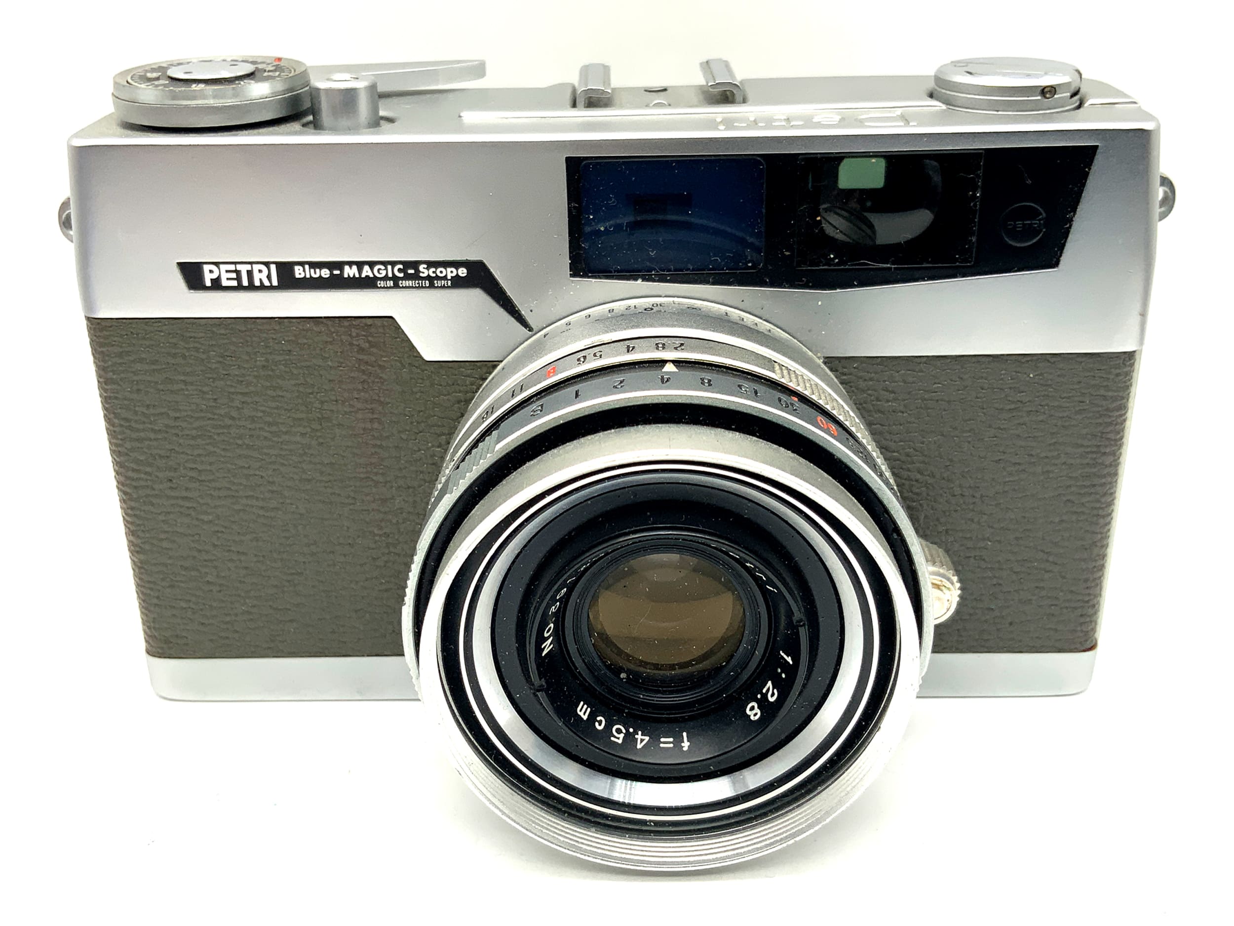 Petri Blue-Magic-Scope Sucherkamera 4,5cm 1:2,8 Messsucherkamera Analogkamera