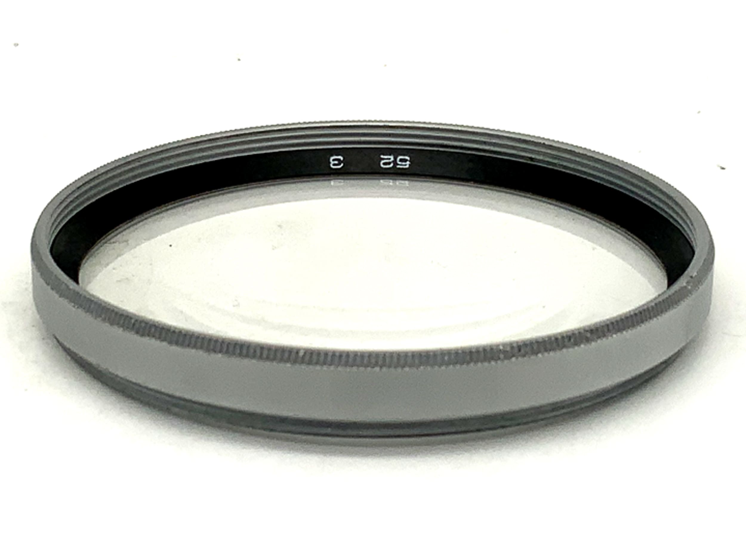 Objectif macro, filtre chromé 3, filetage pour filtre circulaire 52 mm