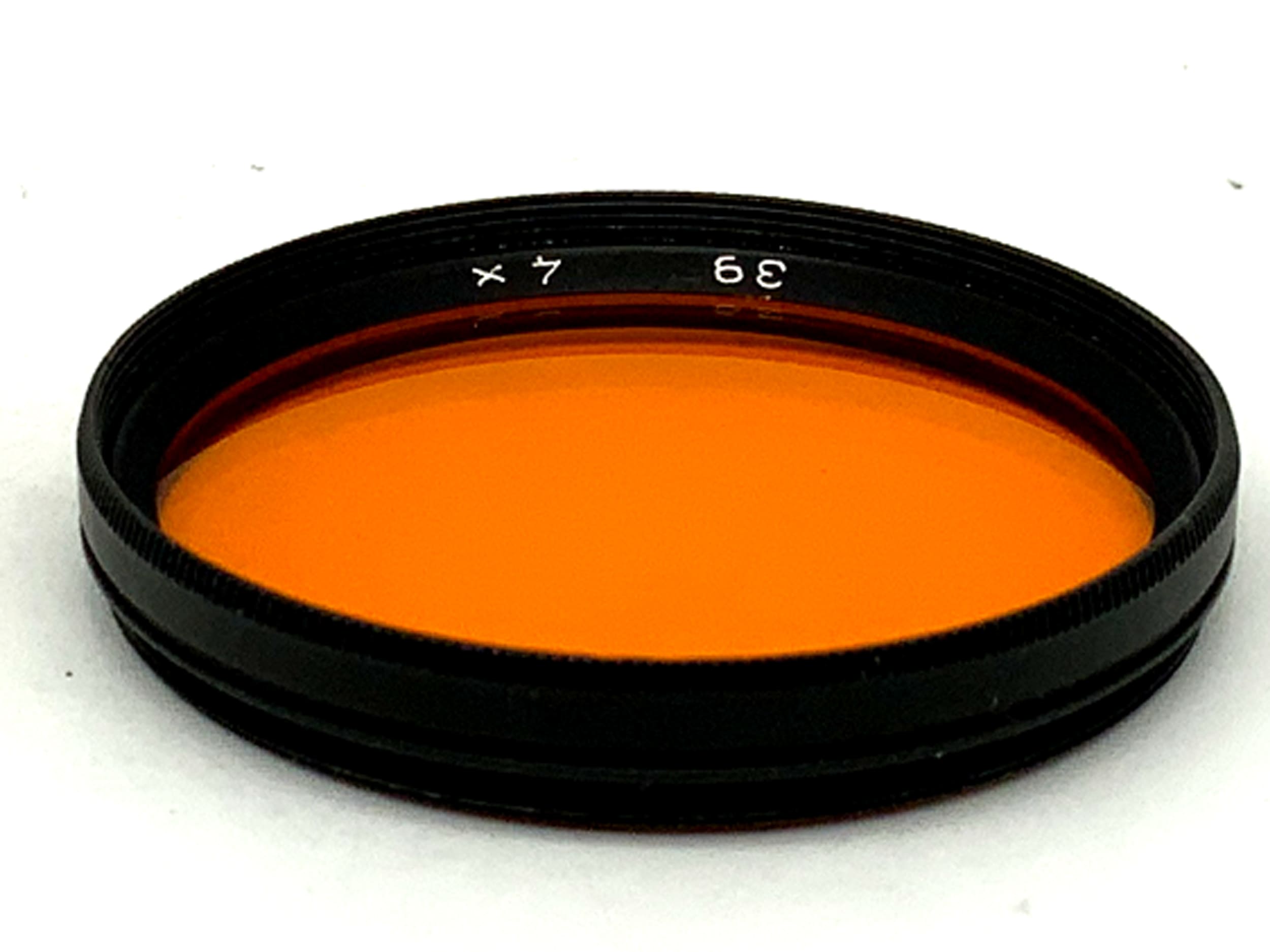 Farbfilter orange 4x Filter 39mm Kreisförmig Filtergewinde