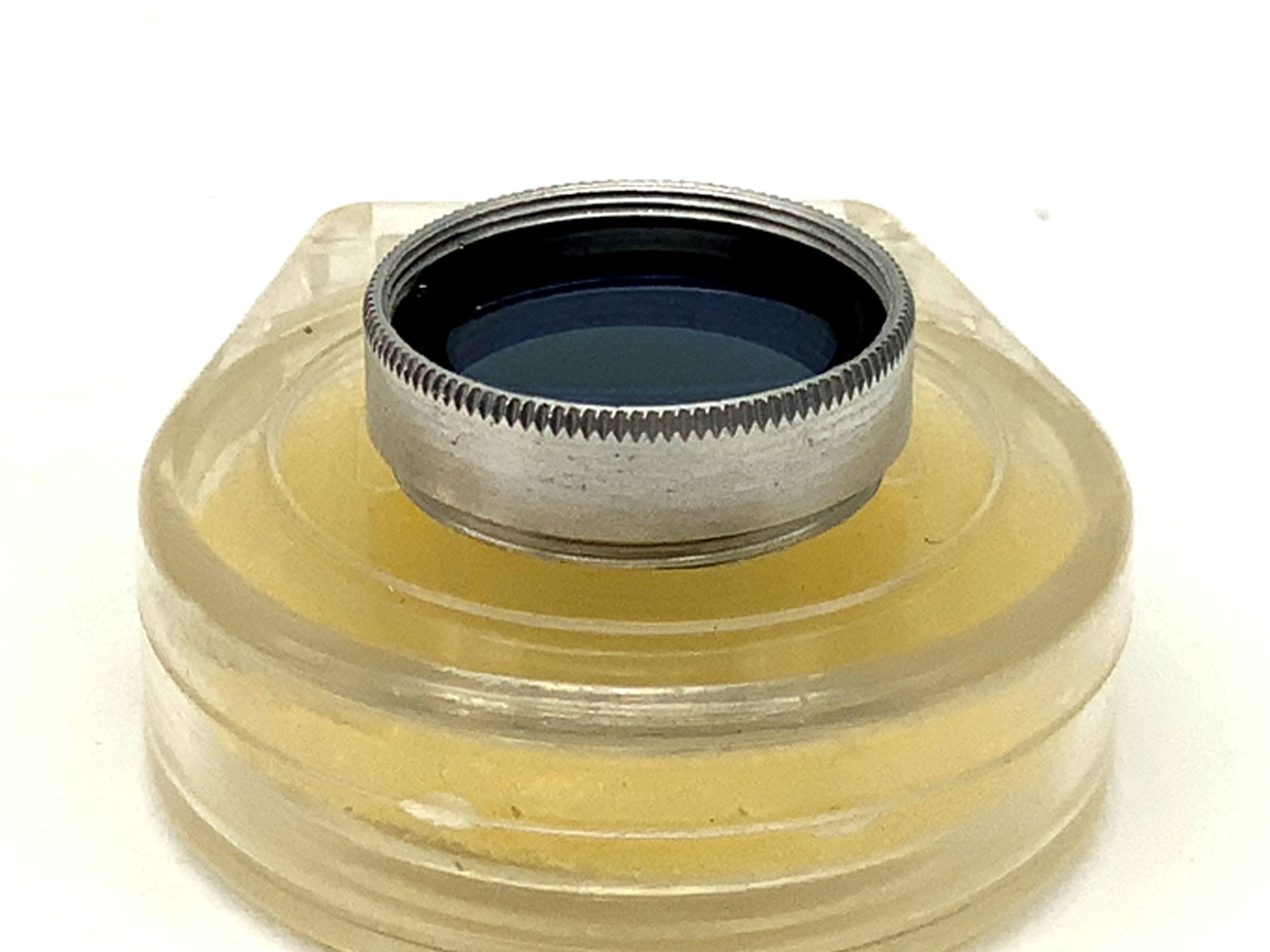 Filtre de couleur bleu-violet Arnz Jena 5x (123) dans son étui, filtre 18 mm