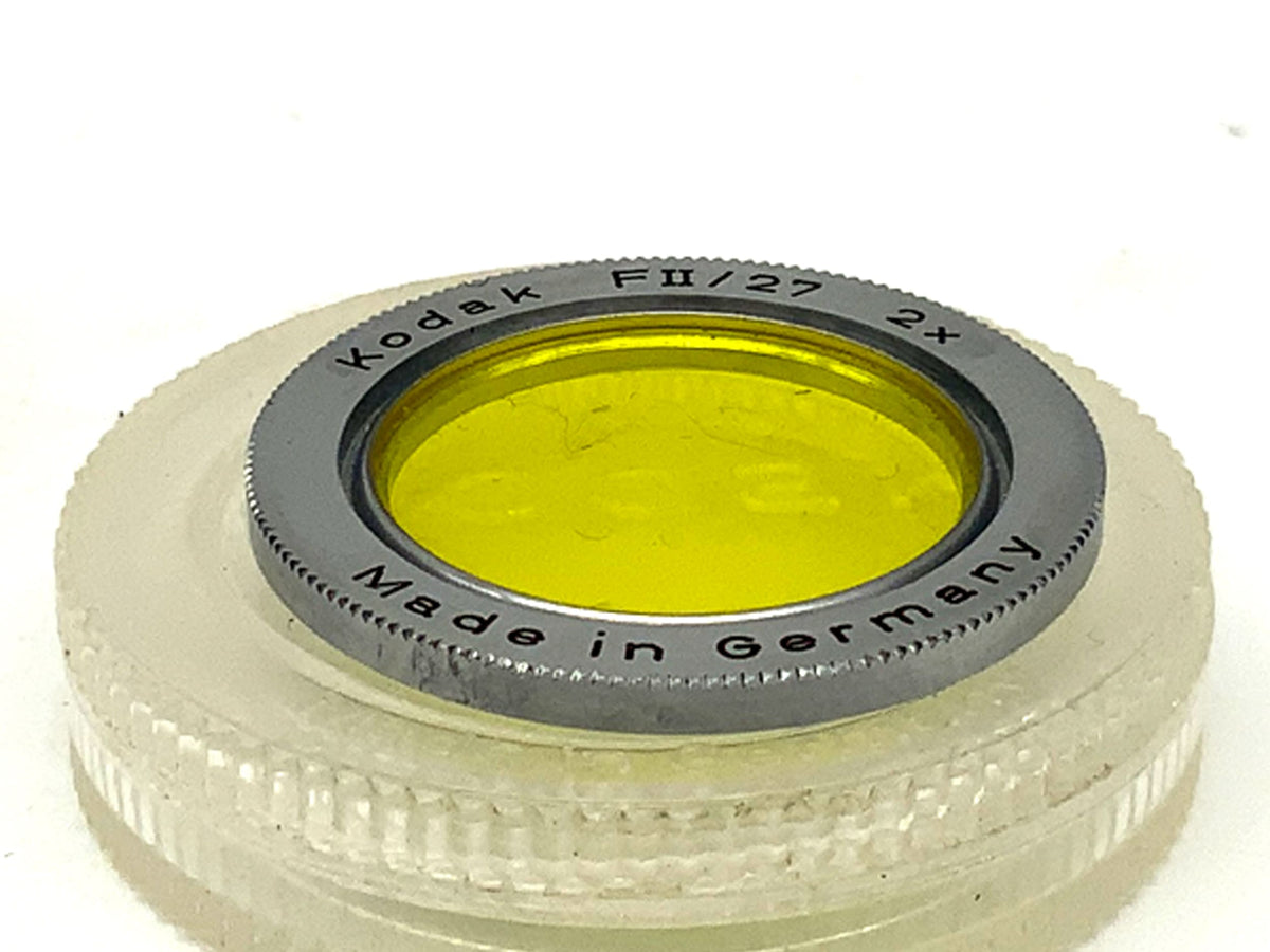 Filtres jaunes Kodak FII/27, lot de 2 dans un étui, filetage de 27 mm