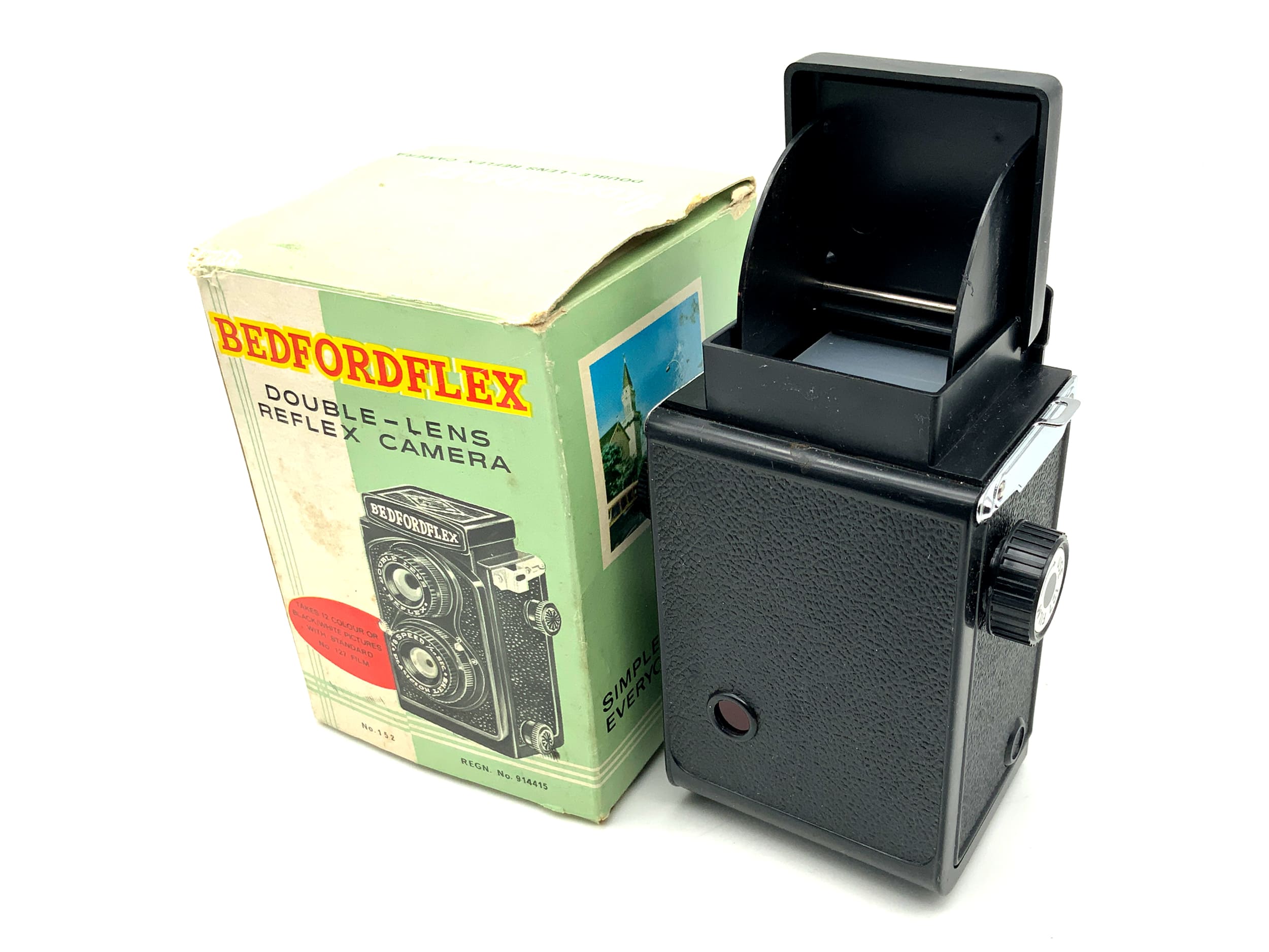 Bedfordflex Reflex Camera TLR mit Double Lens Zweiäugige Analogkamera