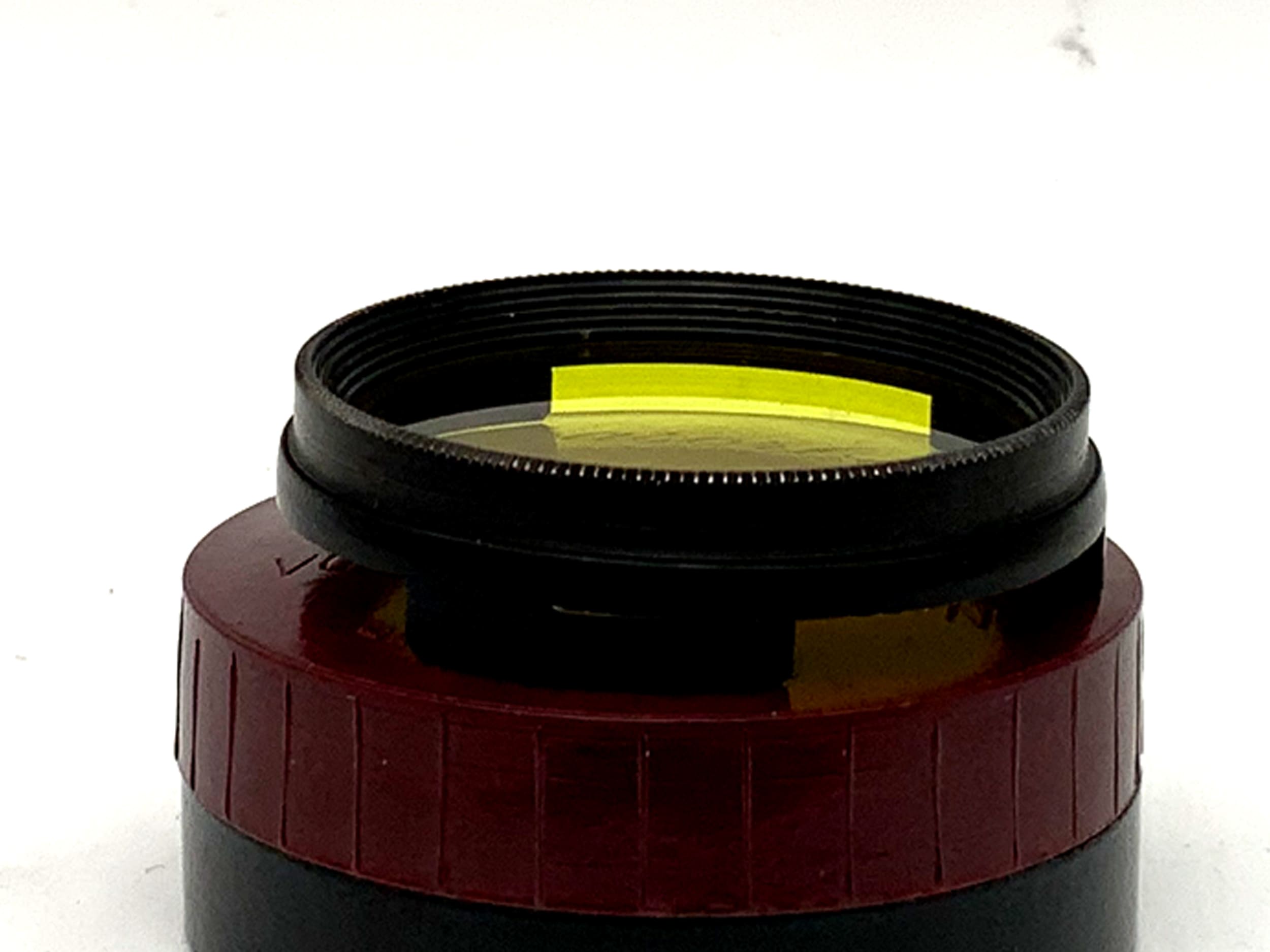 Arnz Jena Ultrasorban Farbfilter gelb/yellow Steckfilter Slip On im Etui 28mm