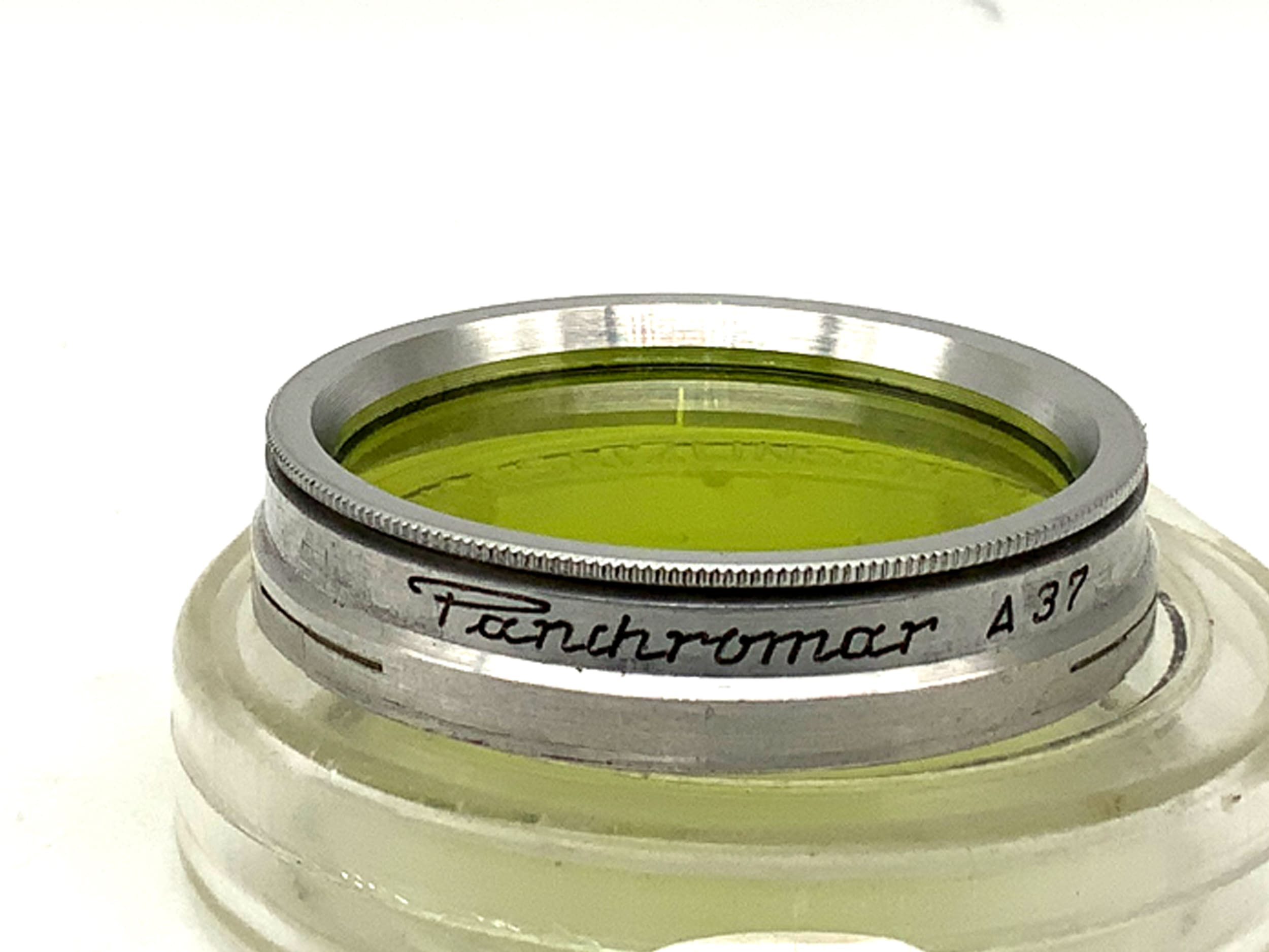 Panchromar Farbfilter hellgrün/light green Steckfilter Slip On Etui Filter 37mm