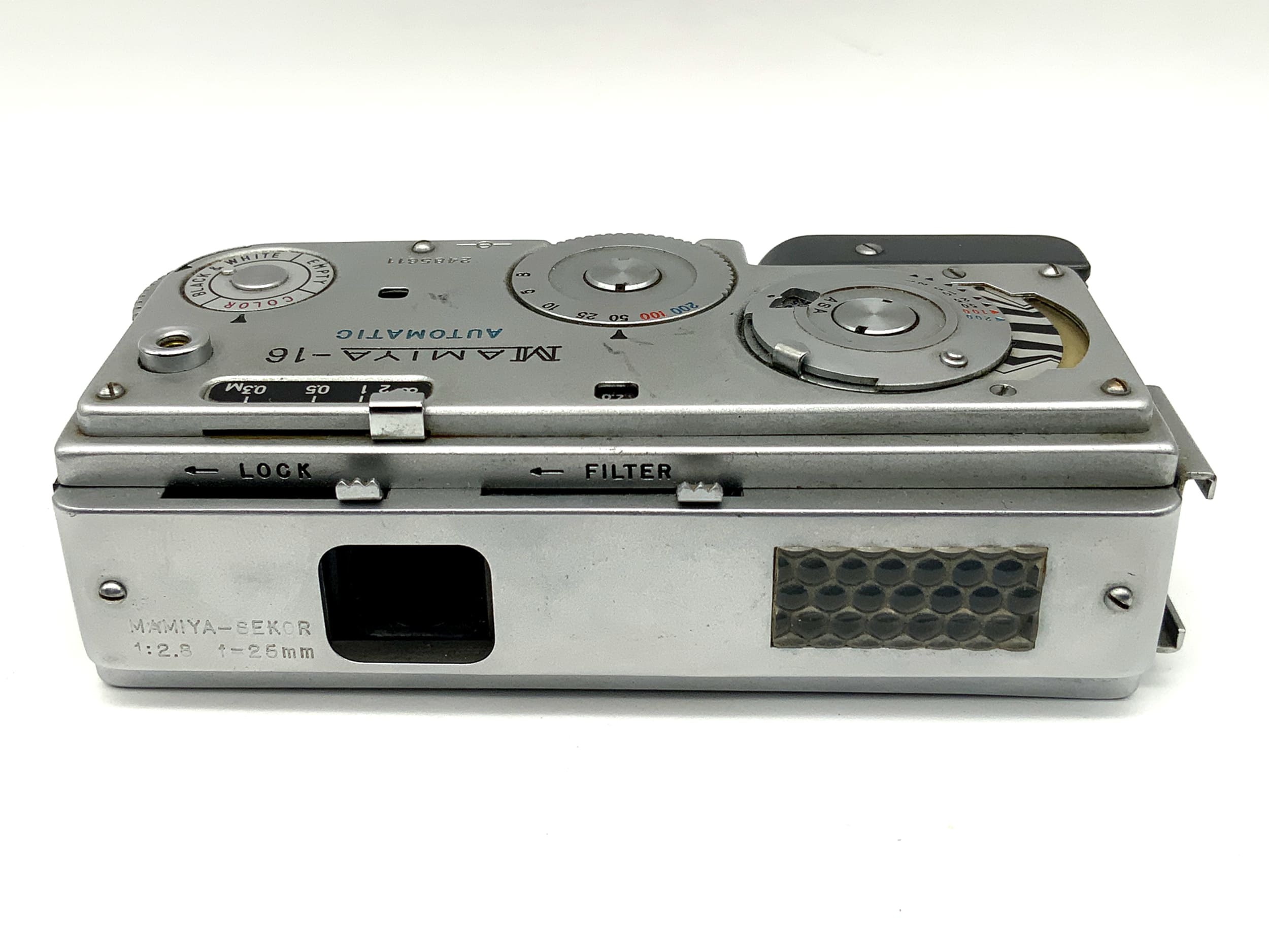 Mamiya 16 Automatic Miniaturkamera mit Mamiya Sekor 25mm 1:2.8