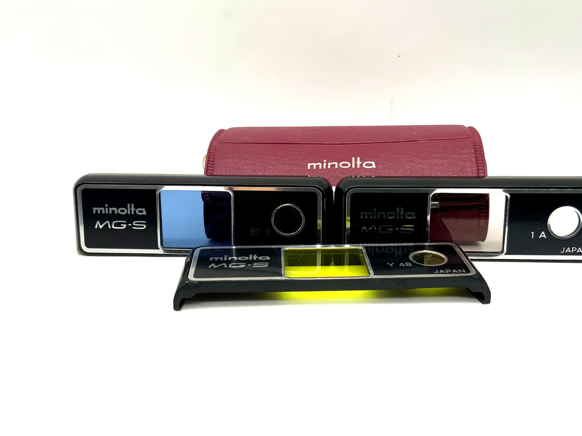 Jeu de filtres de couleur Minolta pour Minolta MG-S : filtres 1A, Y48 et 80B, filetage pour filtre