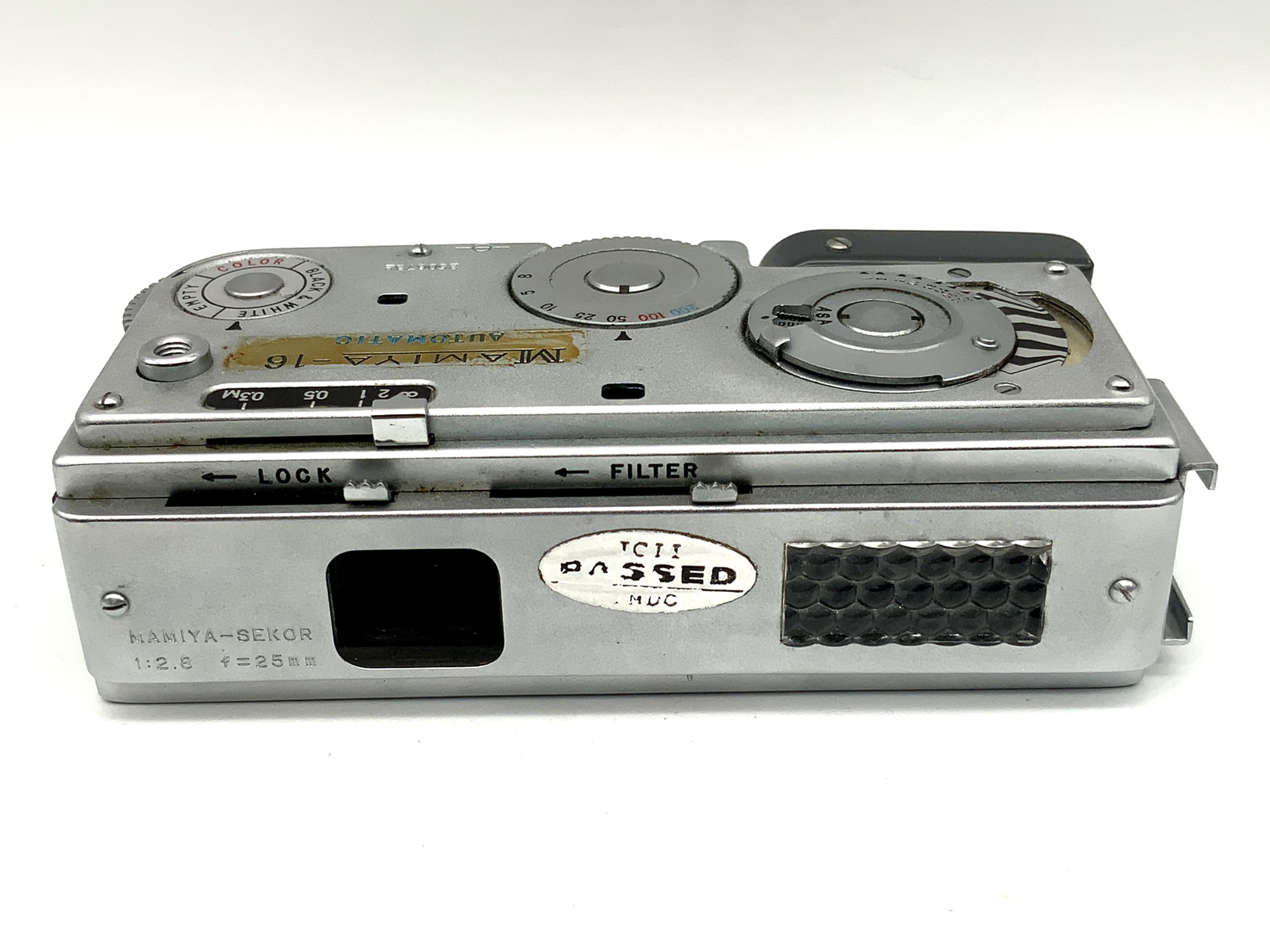 Mamiya 16 Automatic Miniaturkamera mit Mamiya Sekor 25mm 1:2.8