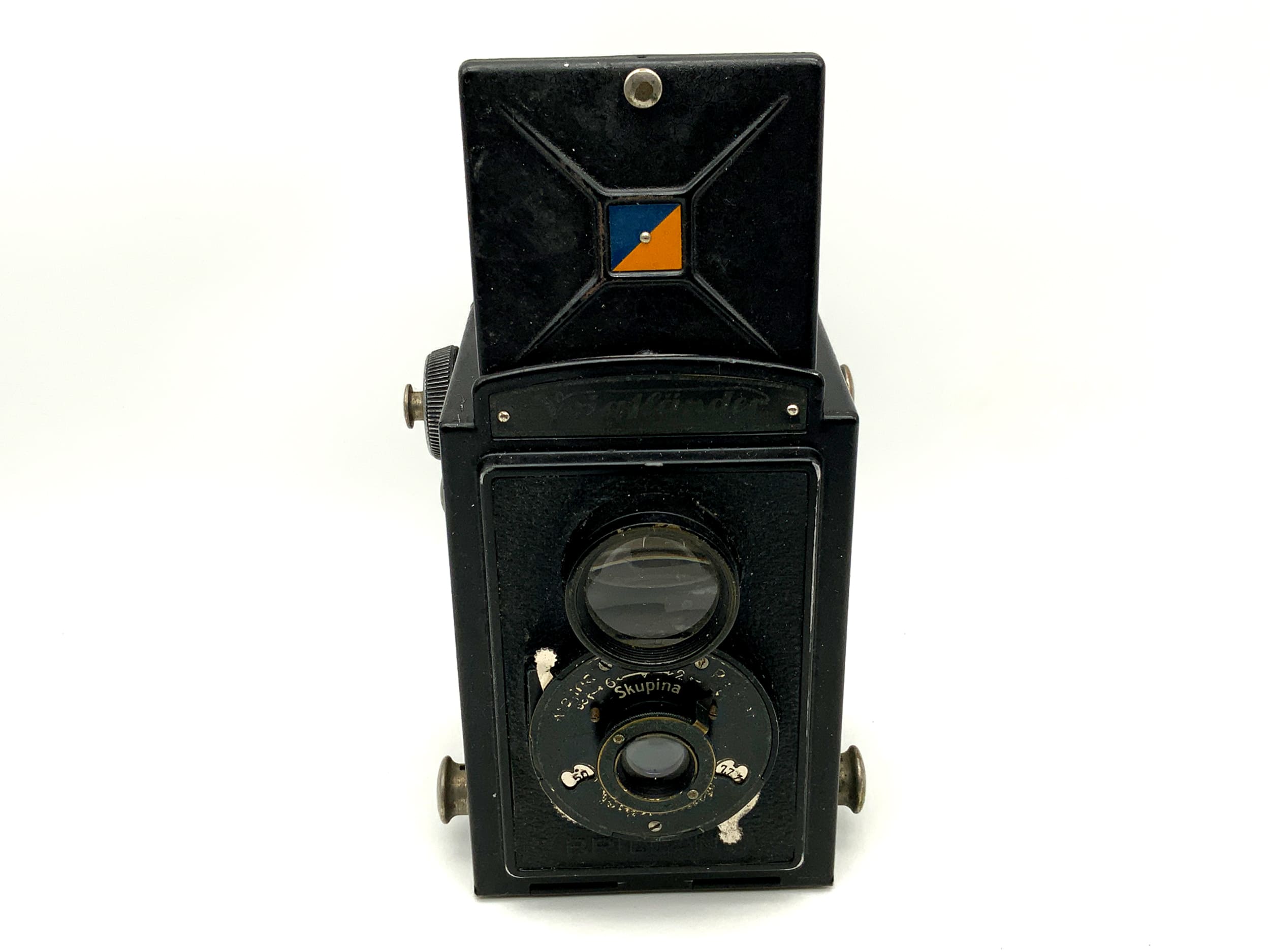 Voigtländer Brillant TLR mit Skupina Zweiäugige Analogkamera
