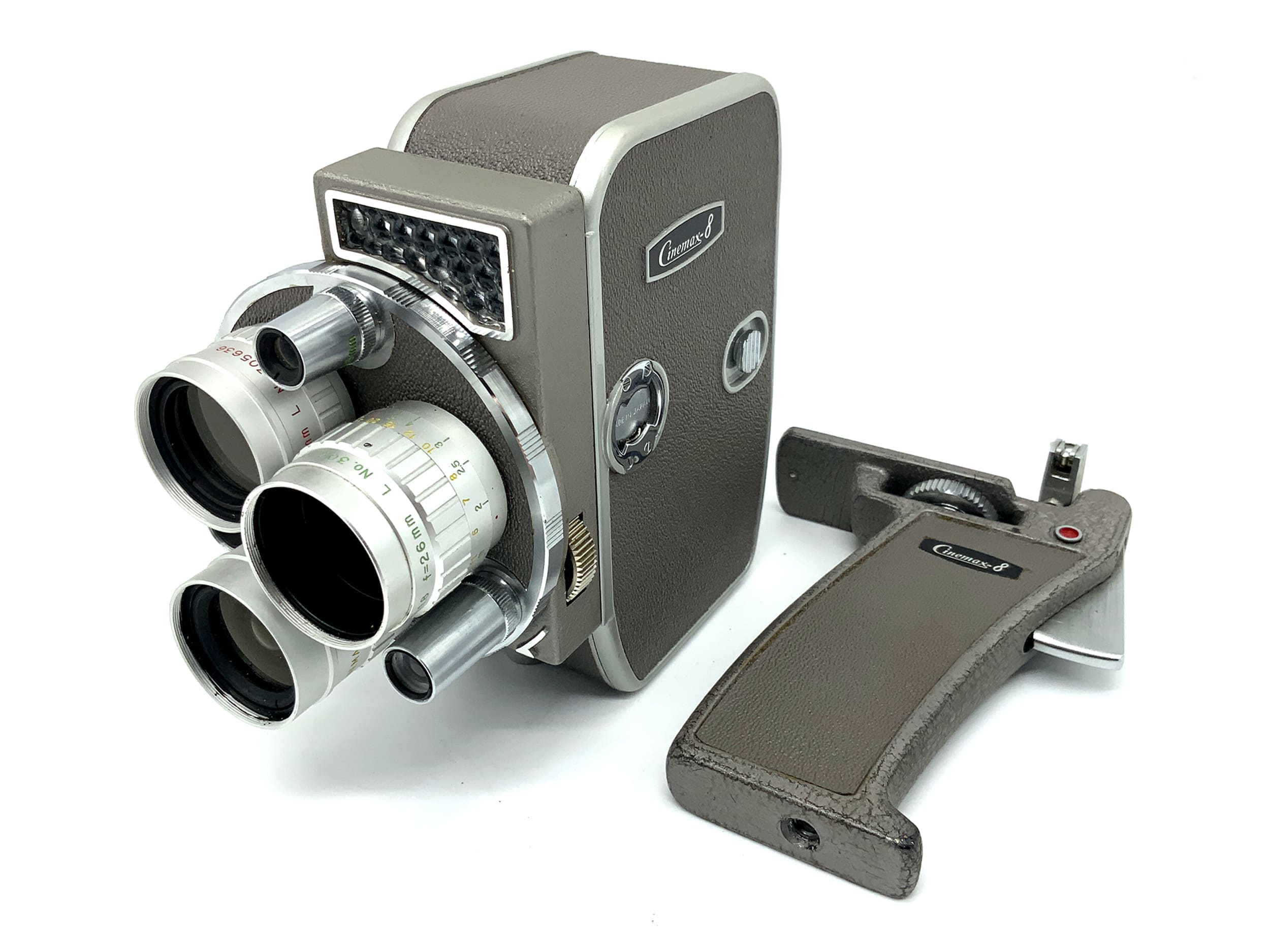 Neckermann Cinemax-8 Triauto Filmkamera mit 1:1.8 6,5mm/13mm/26mm Super 8