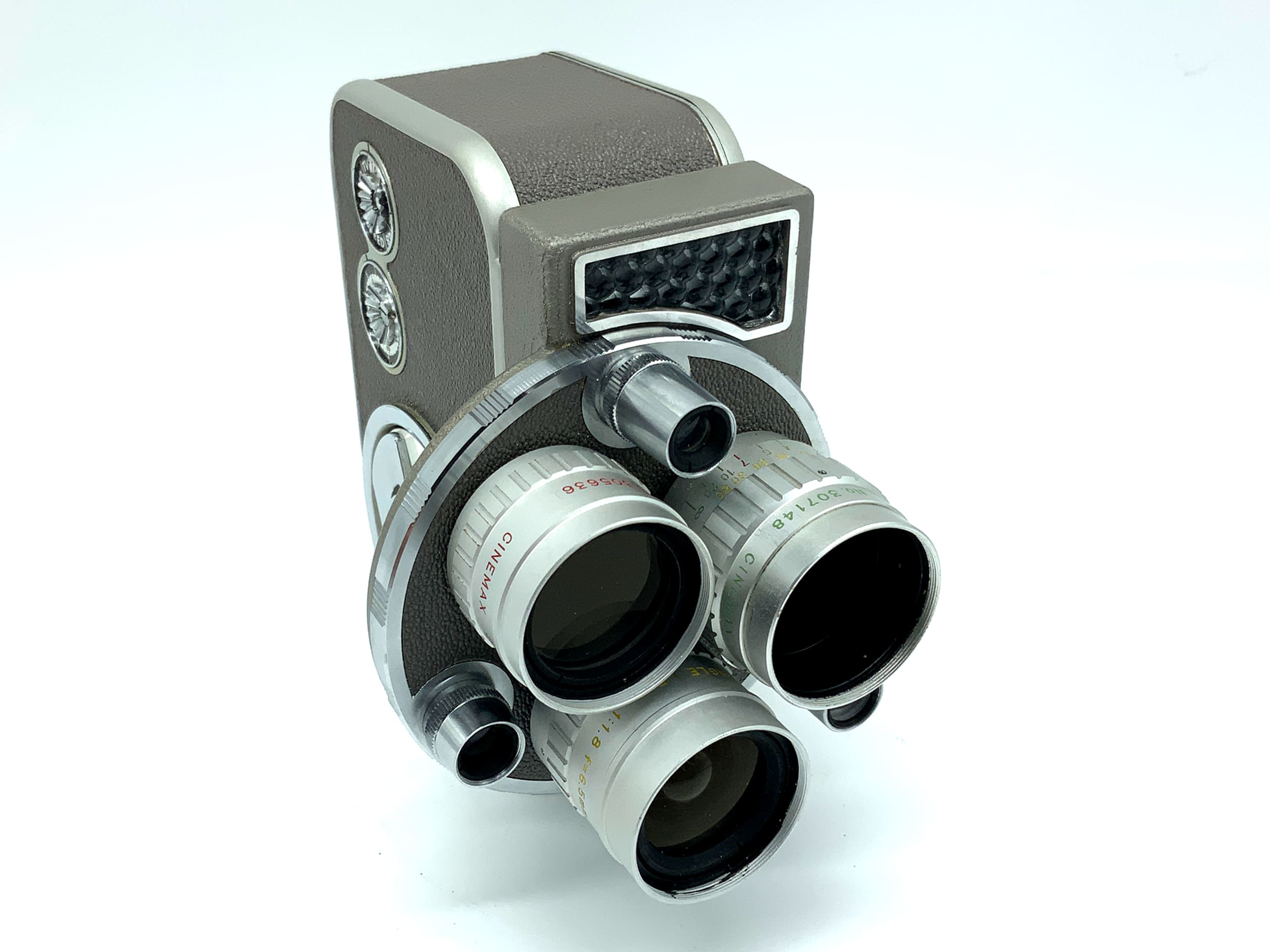 Neckermann Cinemax-8 Triauto Filmkamera mit 1:1.8 6,5mm/13mm/26mm Super 8